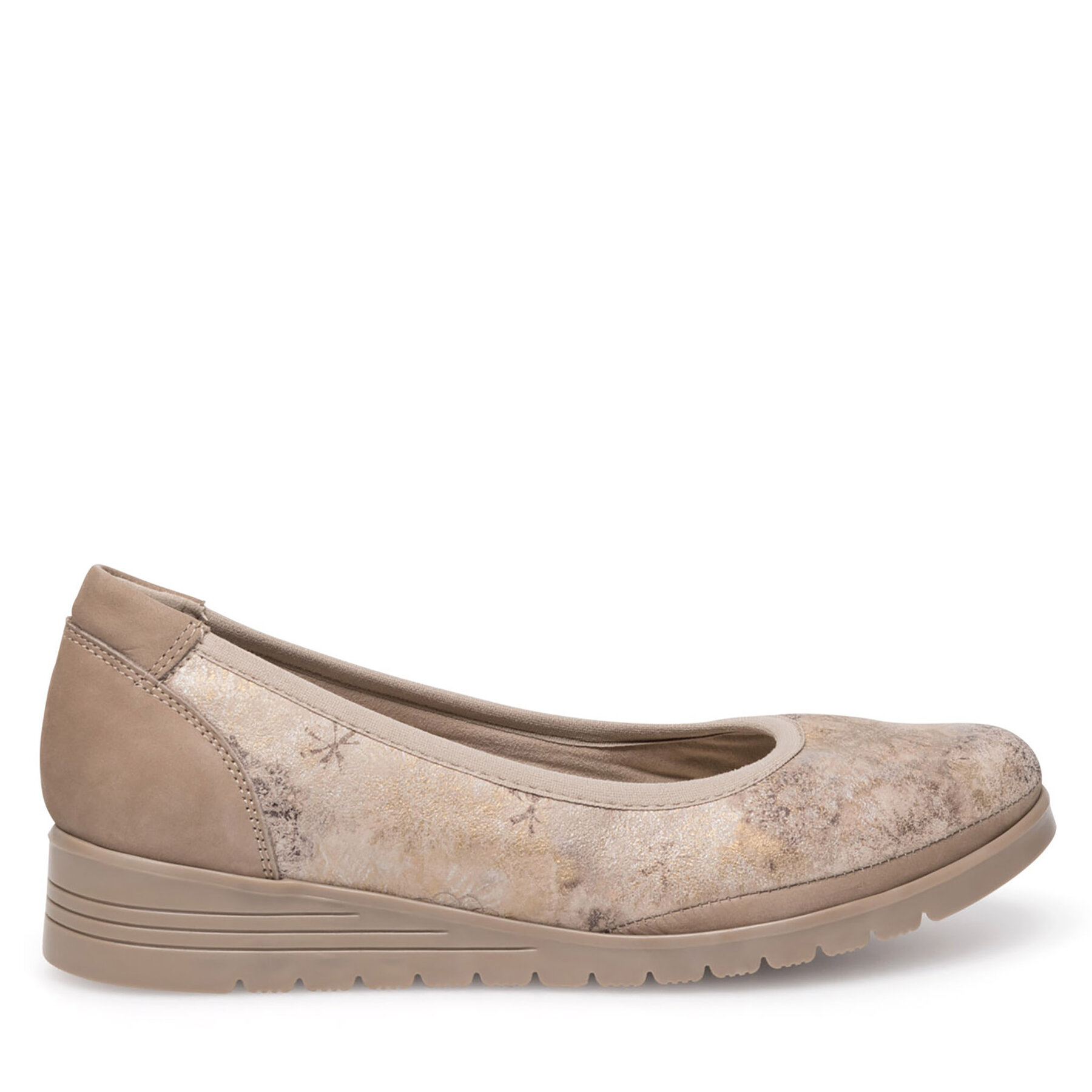 Damen Ballerinas Go Soft, Schuhgröße 36, Beige, EST-TOMI-02
