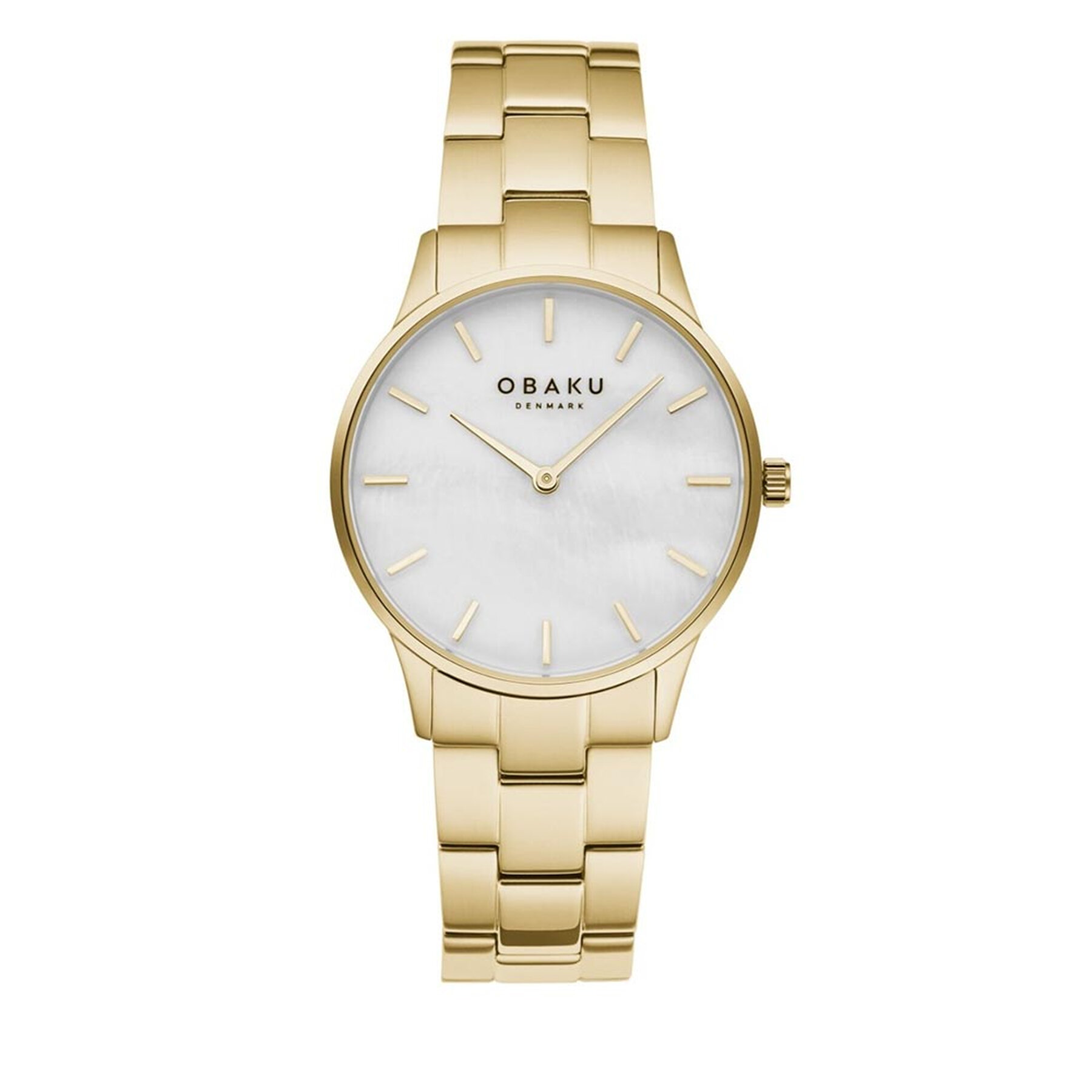 

Годинник Obaku Lyng Lille V247LXGWSG Gold/White, Золотий