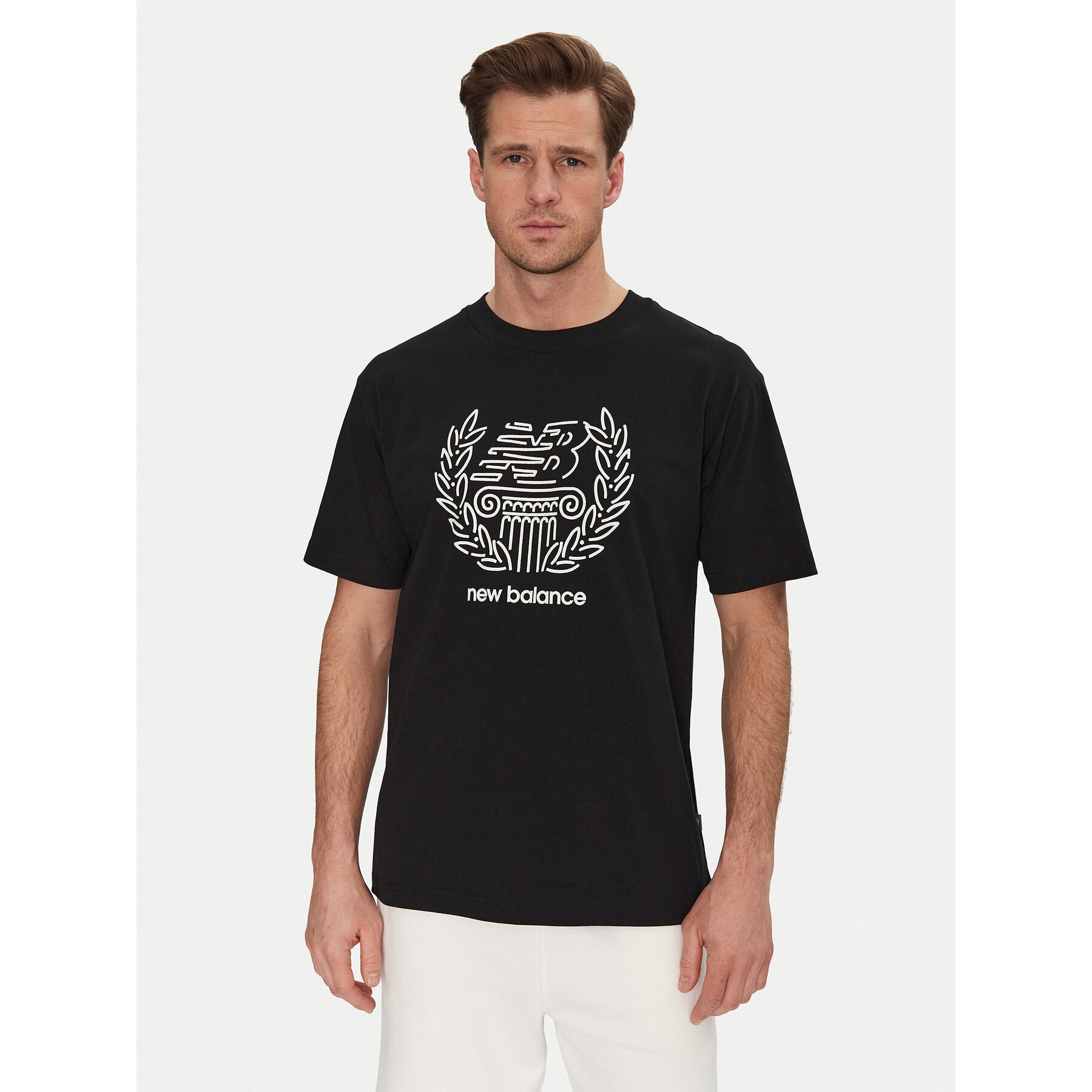 New Balance T-shirt MT51974 Nero Relaxed Fit