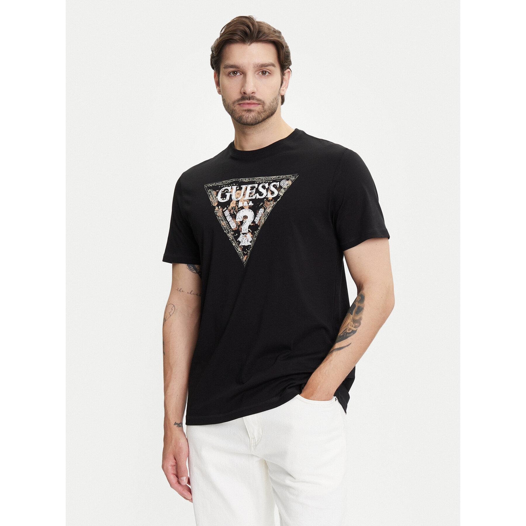Guess T-Shirt M5YI15 I3Z14 Μαύρο Regular Fit