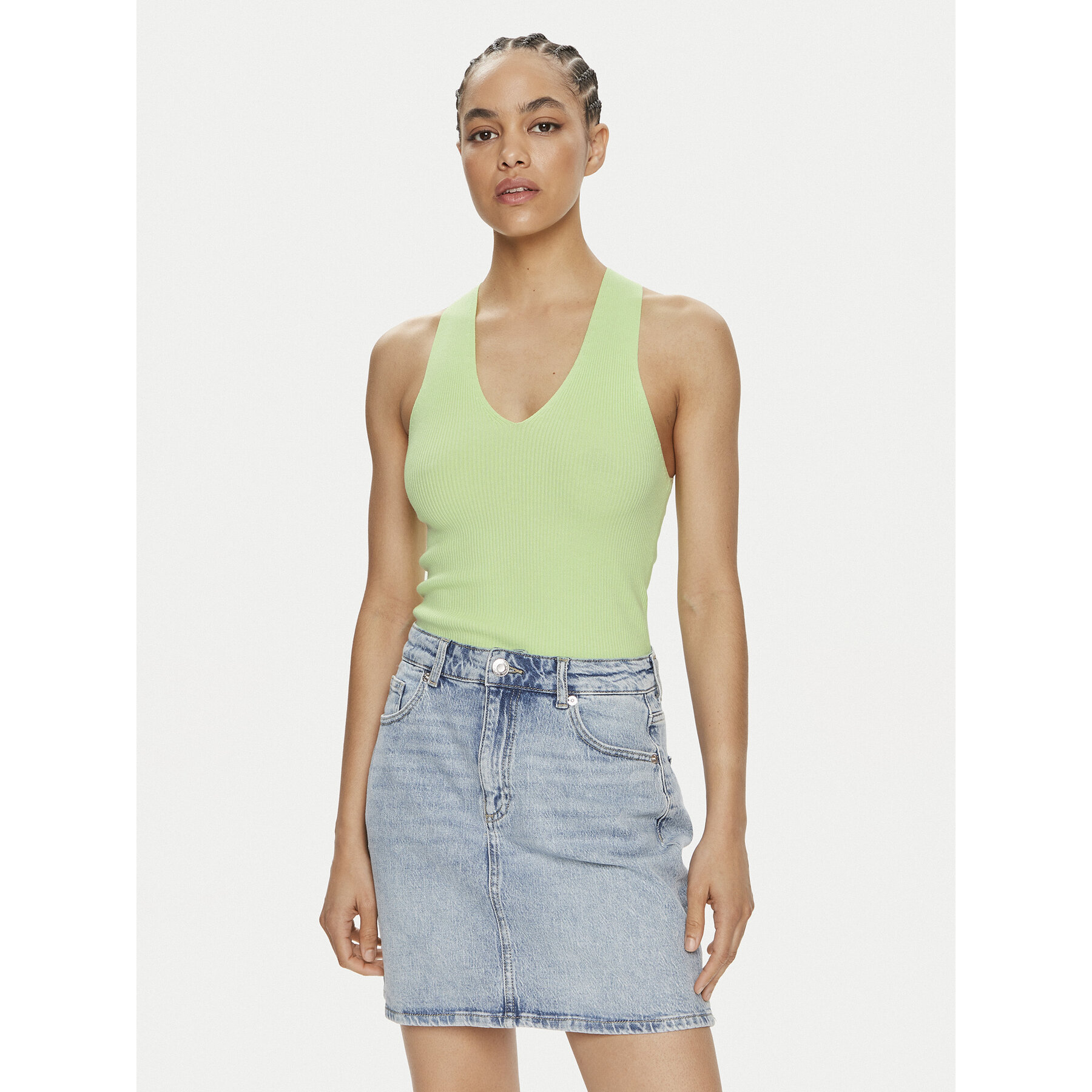 JDY JDY Τοπ Sabrina 15258897 Πράσινο Slim Fit