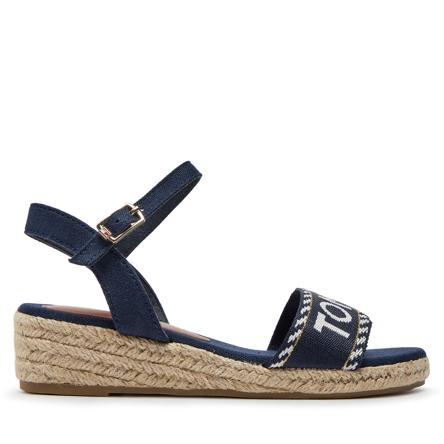 Dziecięce Espadryle Tommy Hilfiger, Rozmiar 33 Granatowy Rope Wedge Sandal T3A7-33287-0890 M