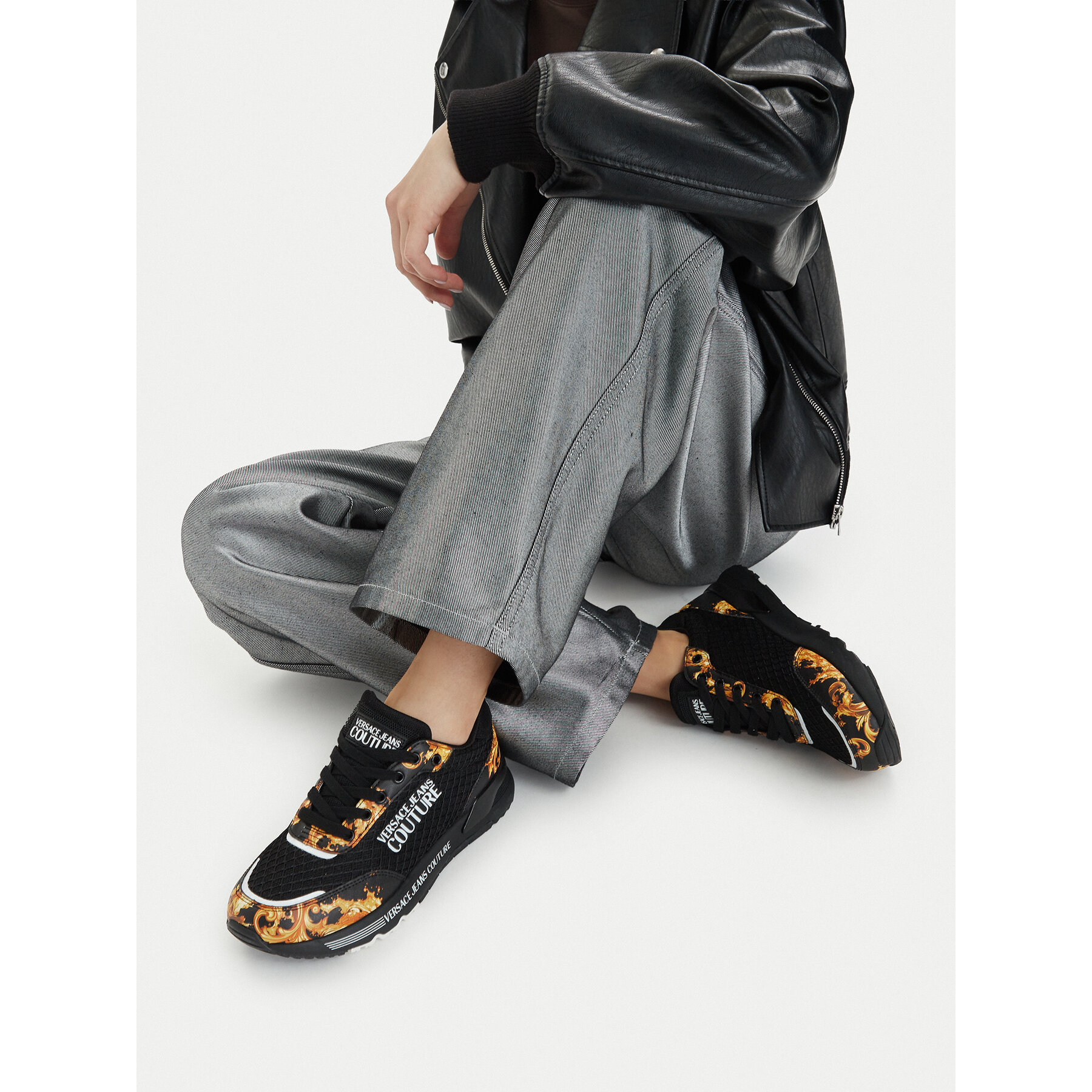 Сникърси Versace Jeans Couture 80VA3SA3 ZSD98 Черен