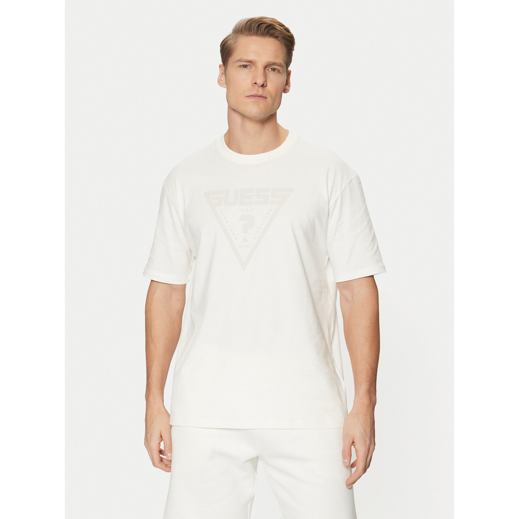 Guess Póló Z4BI02 I3Z14 Fehér Overshirt Fit
