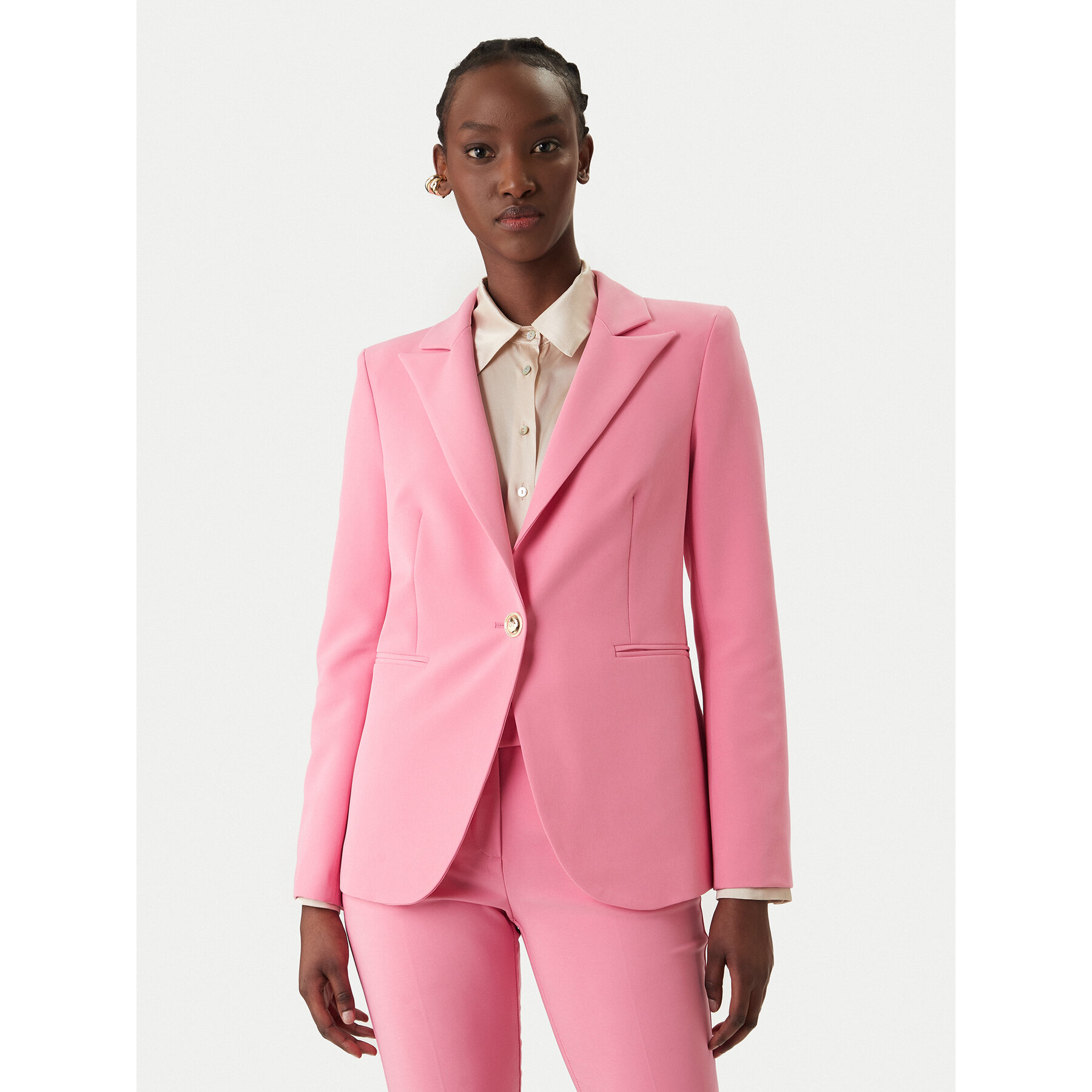 Rinascimento Sakko CFC0128640003 Rosa Regular Fit