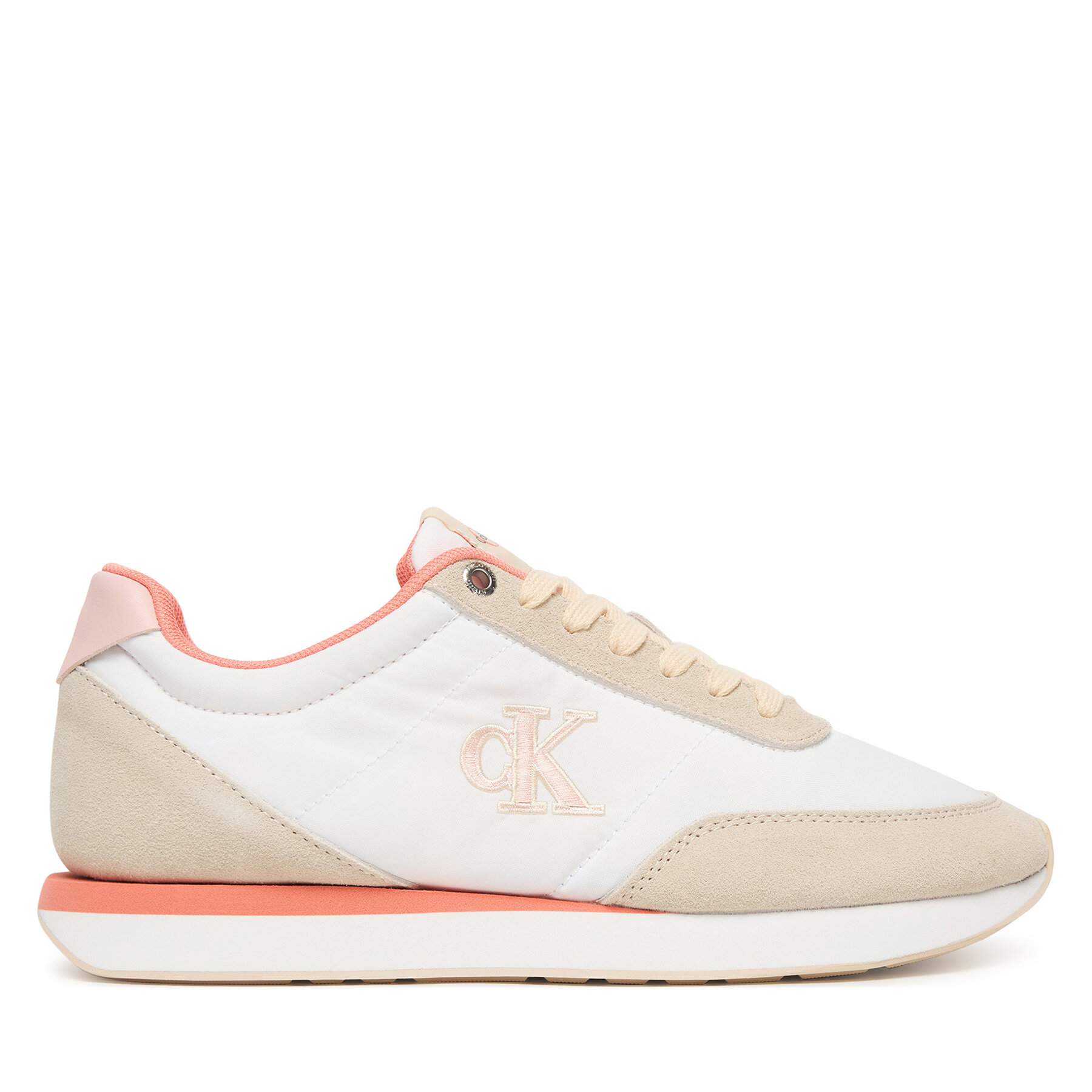 Tenisice Calvin Klein Retro Runner Lace Up YW0YW01990 Bijela