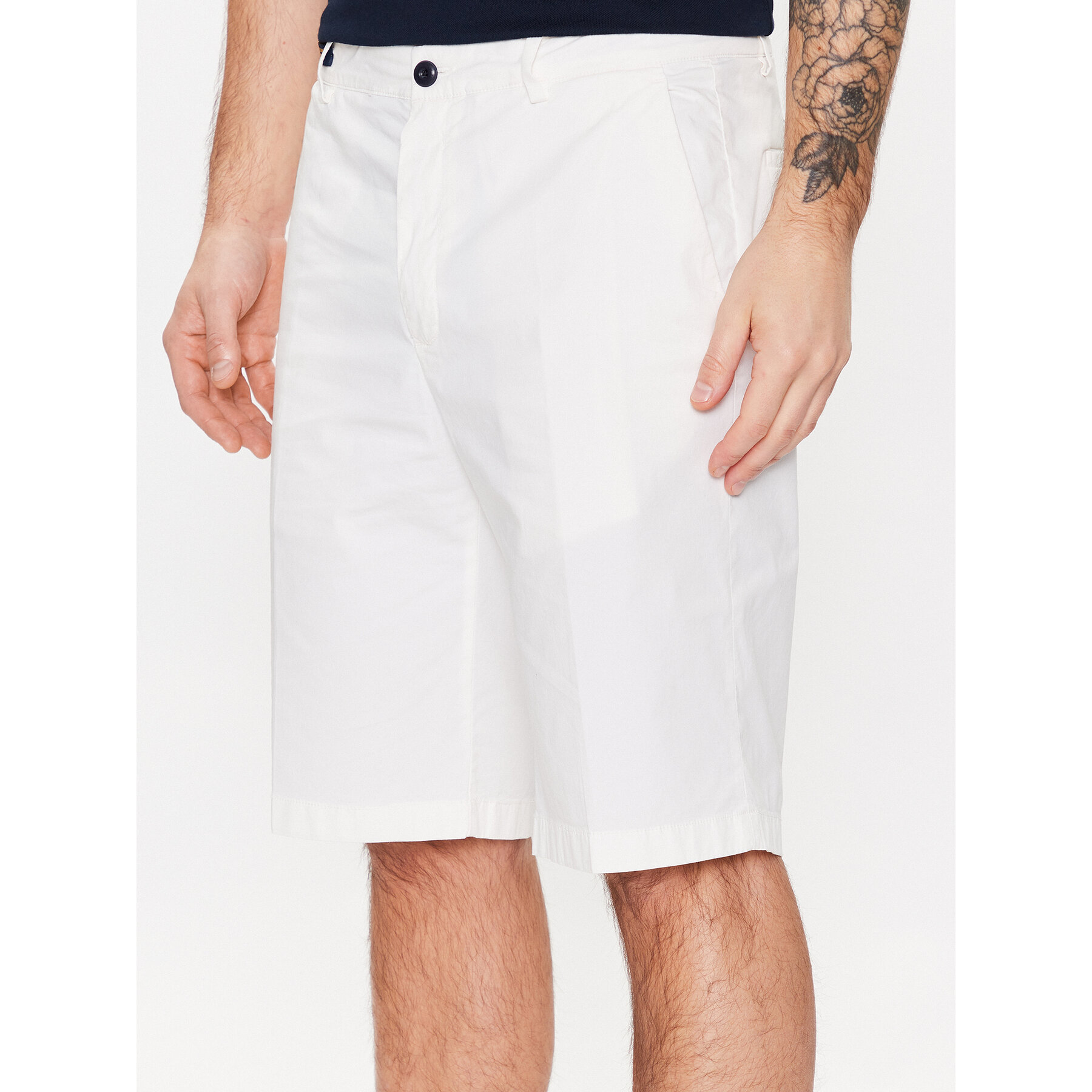 Paul&Shark Stoffshorts 23414027 Weiß Regular Fit