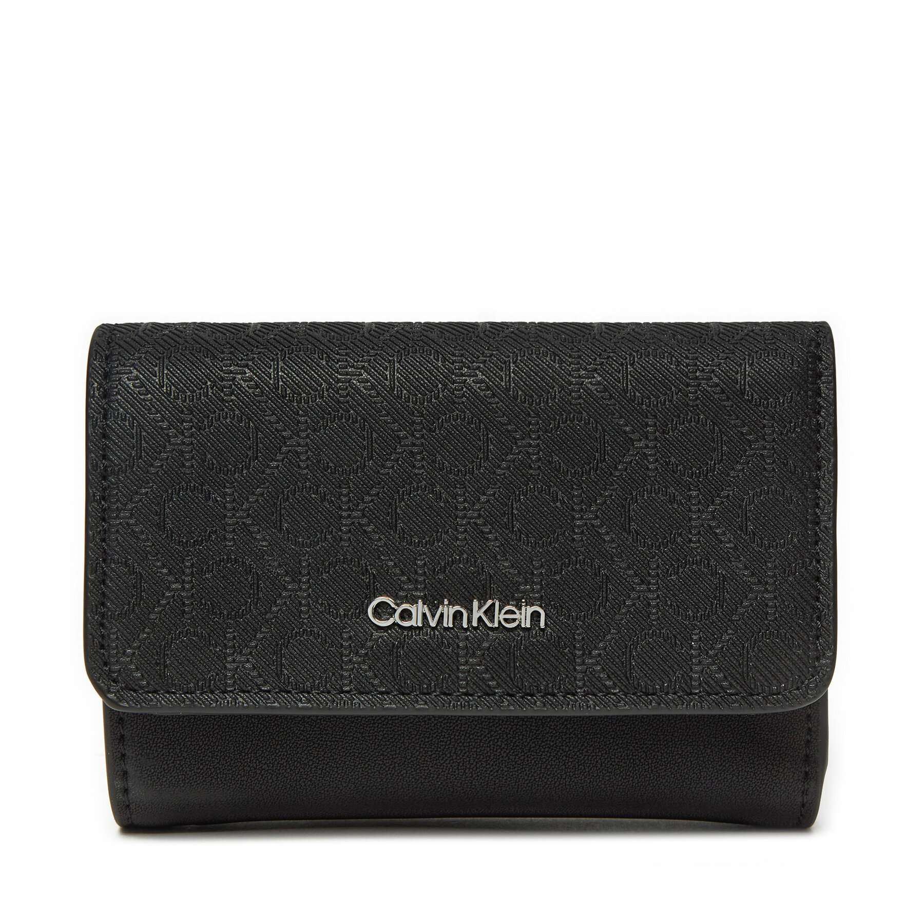 Malá dámska peňaženka Calvin Klein Ck Must Small Trifold_Mono K60K612829 Čierna
