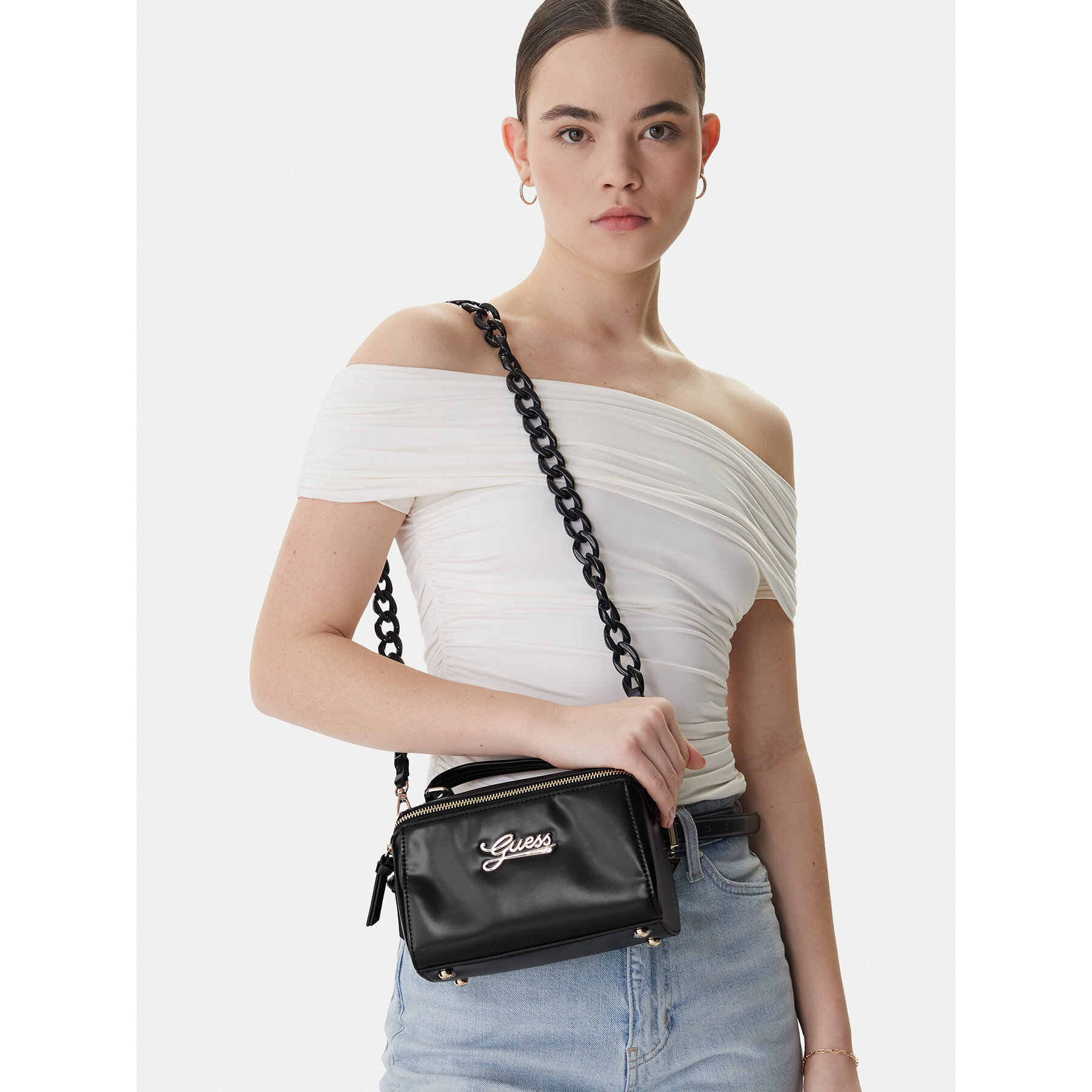 Geantă Guess J6RZ03 WH8M0 Negru