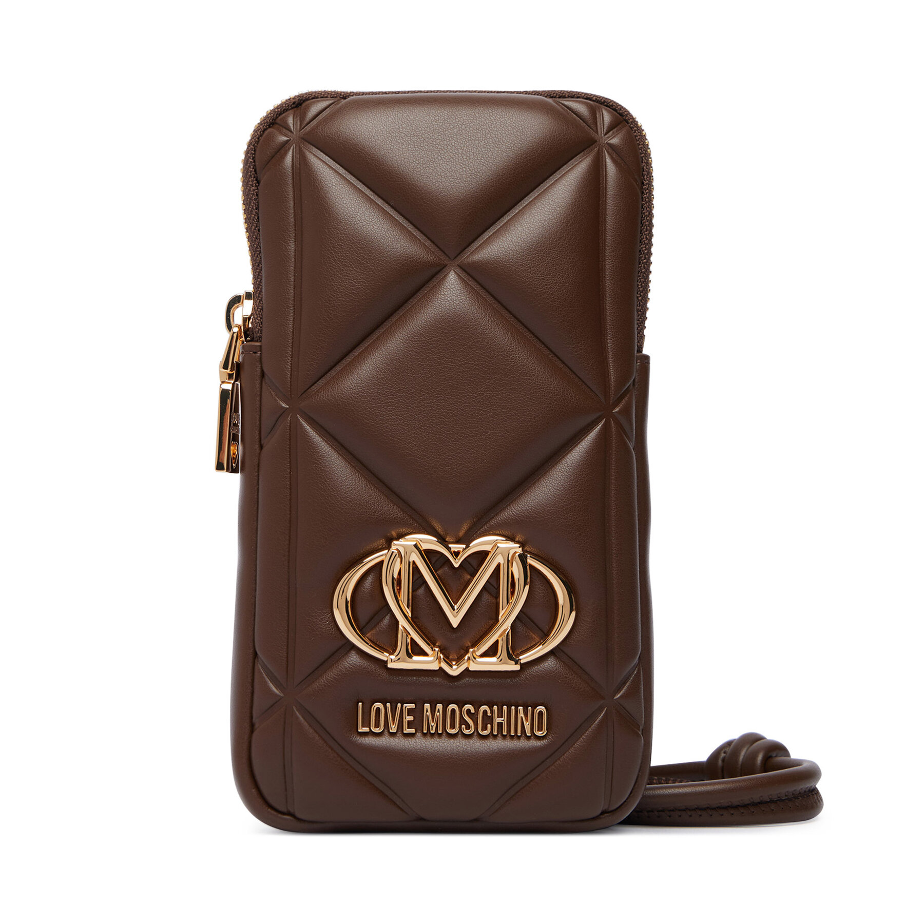 Taška na telefón LOVE MOSCHINO JC5645PP1PLC0300 Hnedá