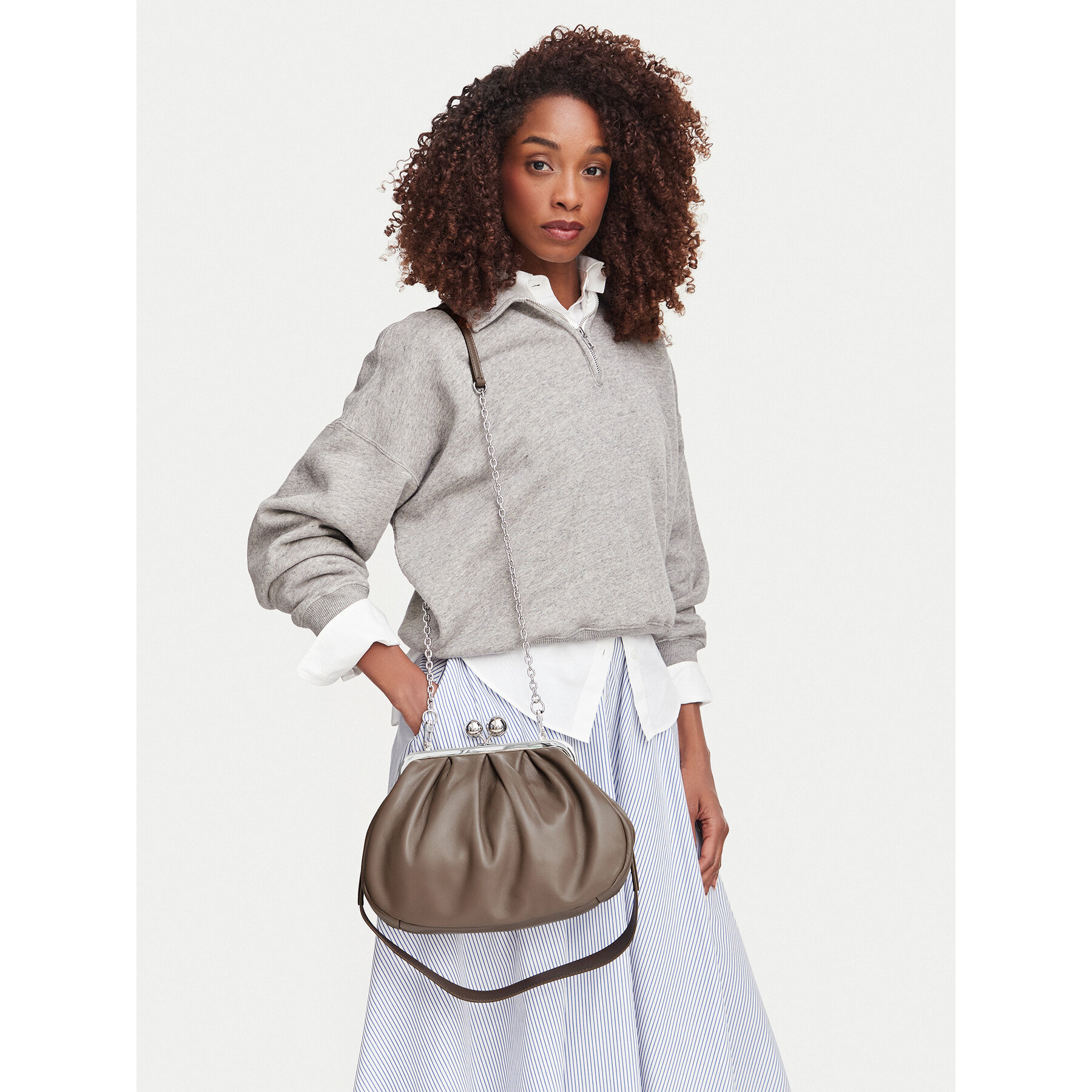 Torbica Weekend Max Mara Cubico 2625516124600 Kaki