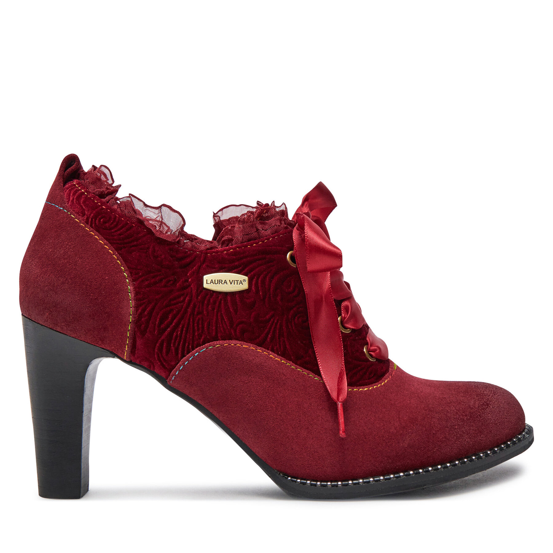 Zapatos hasta el tobillo Laura Vita Alcbaneo 244 Rojo
