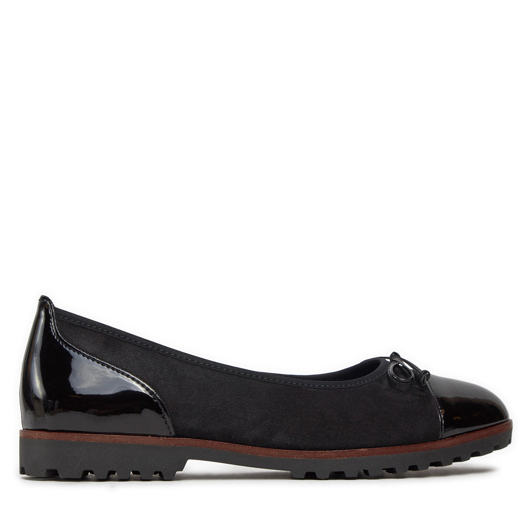 Damen Ballerinas Gabor, Schuhgröße 39, Schwarz, 04.100.37