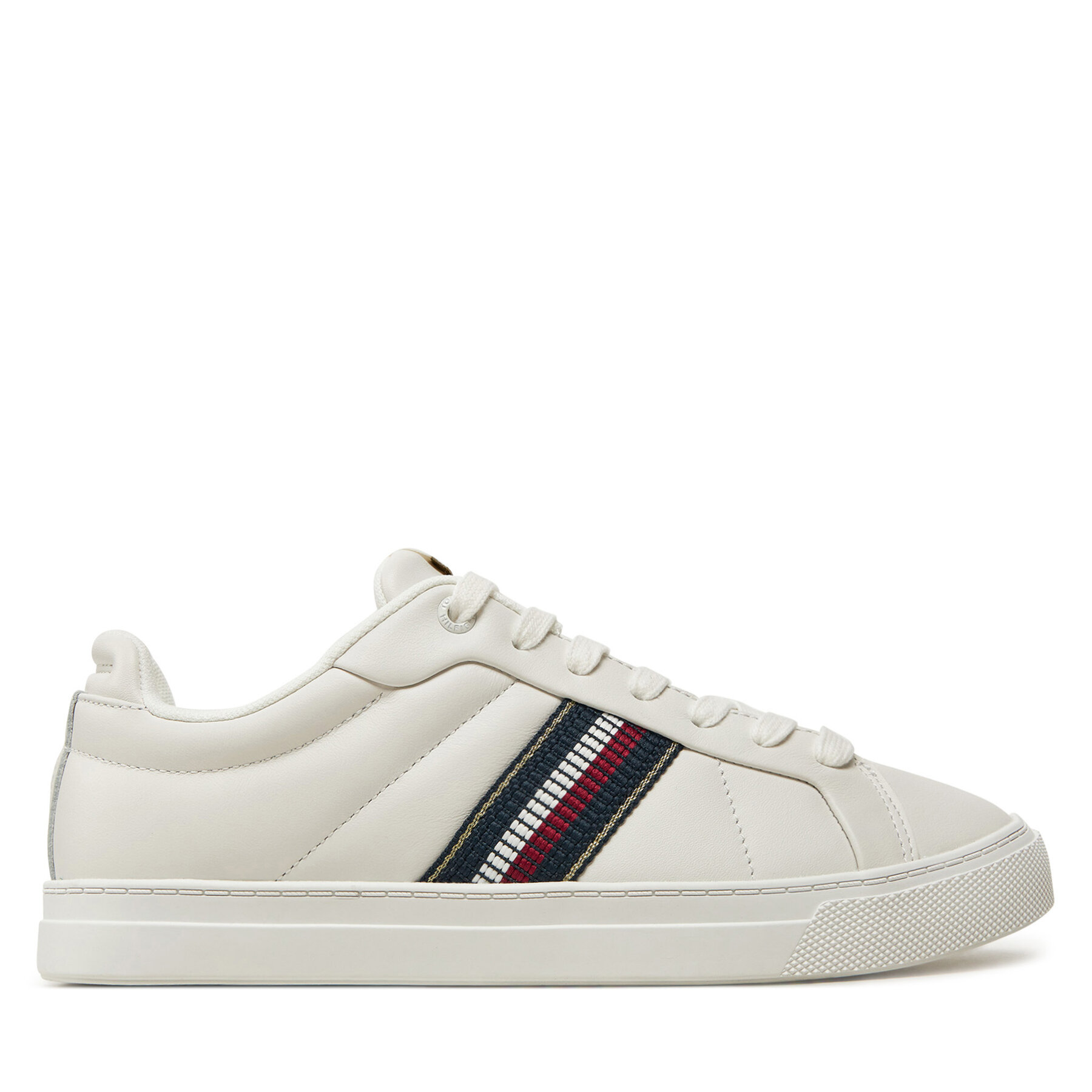 Zapatillas Tommy Hilfiger Icon Court Sneakers Stripes FW0FW08110 Blanco