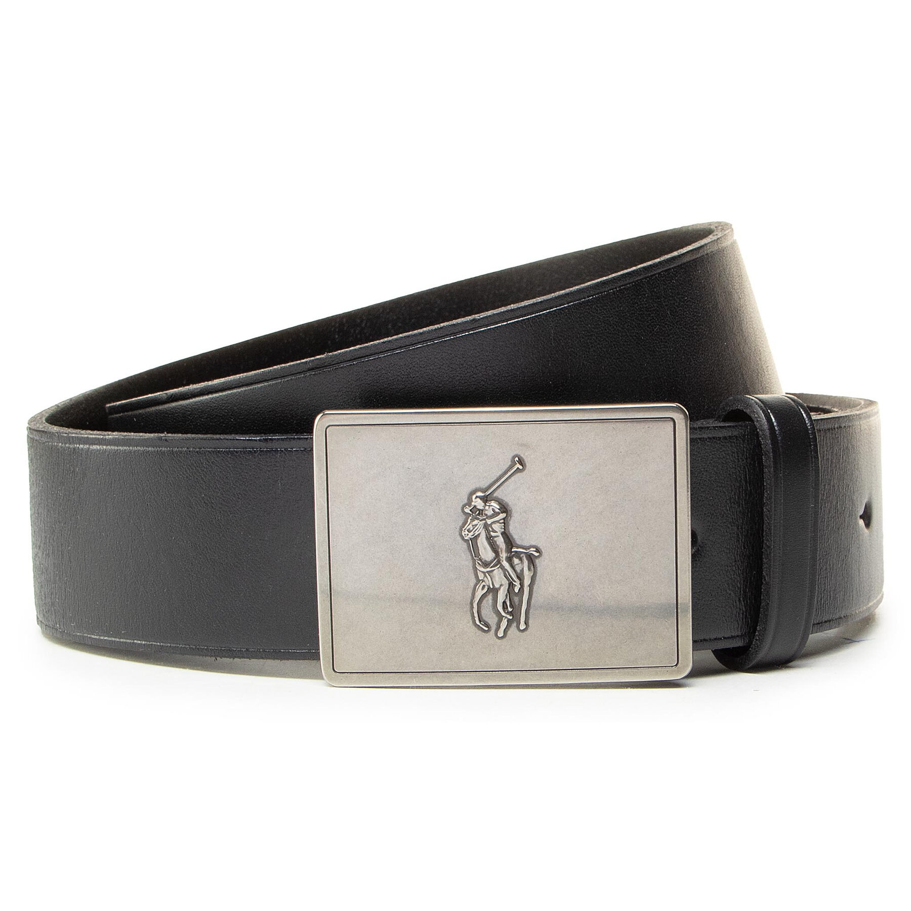 Pánsky opasok Polo Ralph Lauren 36mm Pp Plaque Belt 405691693001 Čierna