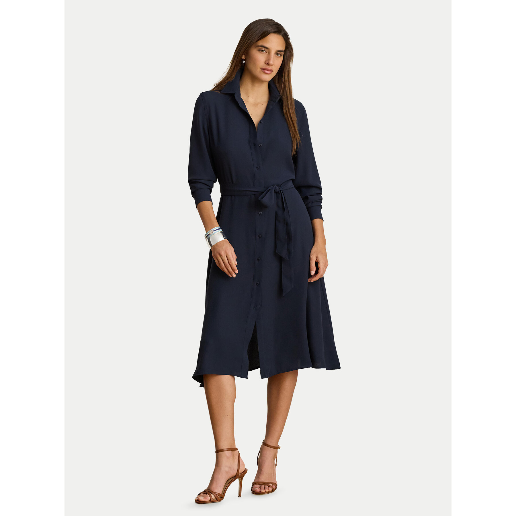 LAUREN RALPH LAUREN Hemdkleid 200P14803001 Dunkelblau Regular Fit