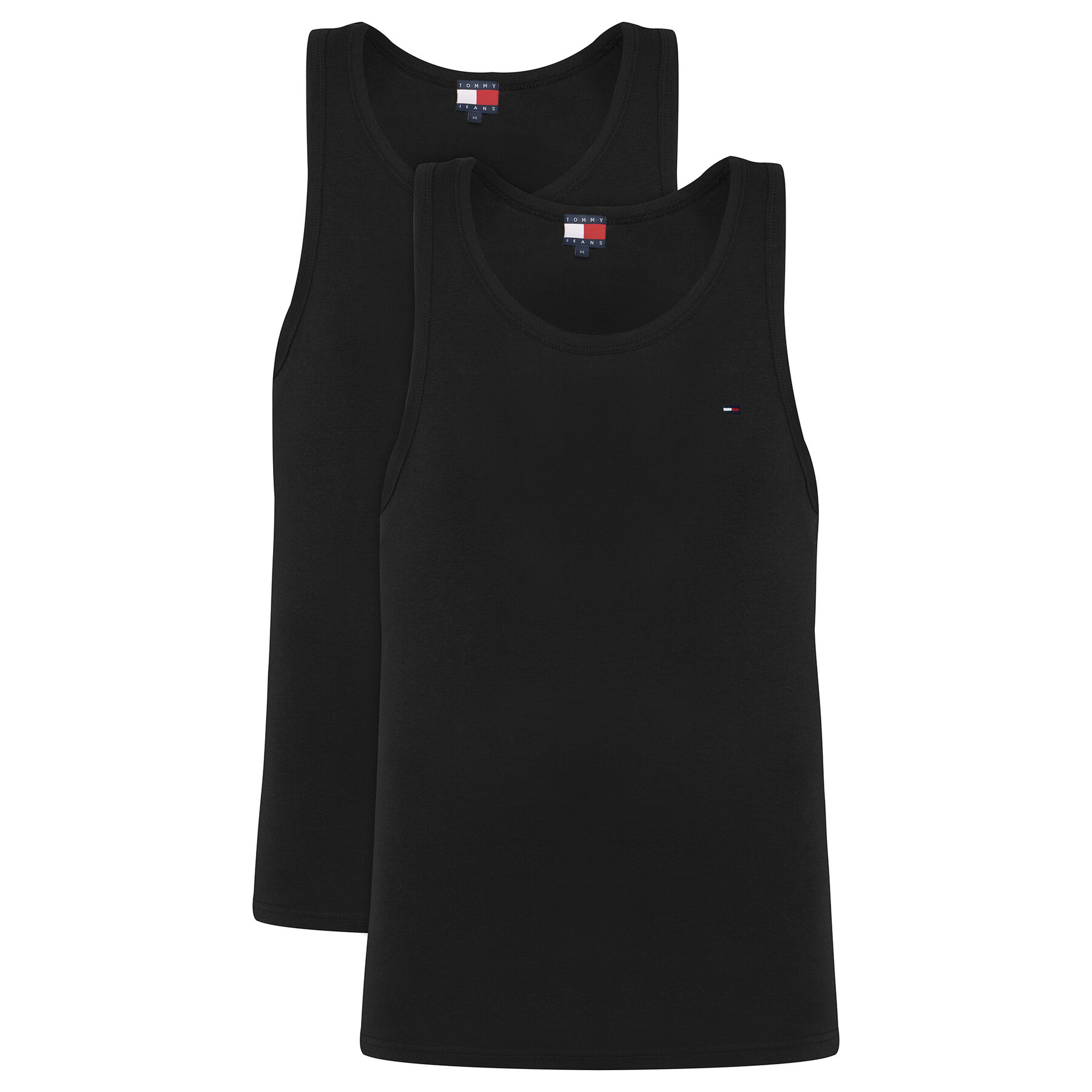 Tommy Jeans Tanktop-Set DM0DM20769 Schwarz Slim Fit