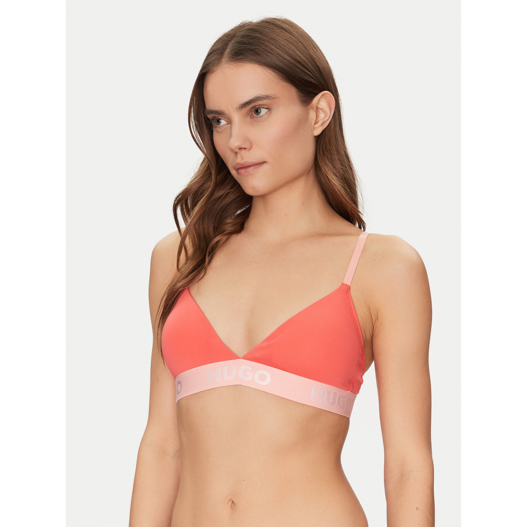 HUGO Bralette melltartó 50525383 Piros