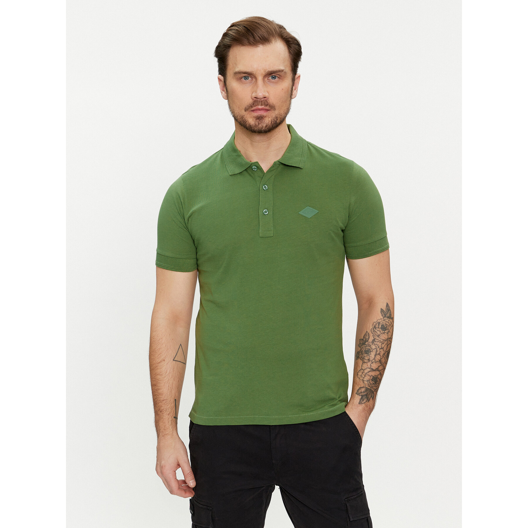 Replay Polo M6548.000.23070 Πράσινο Regular Fit