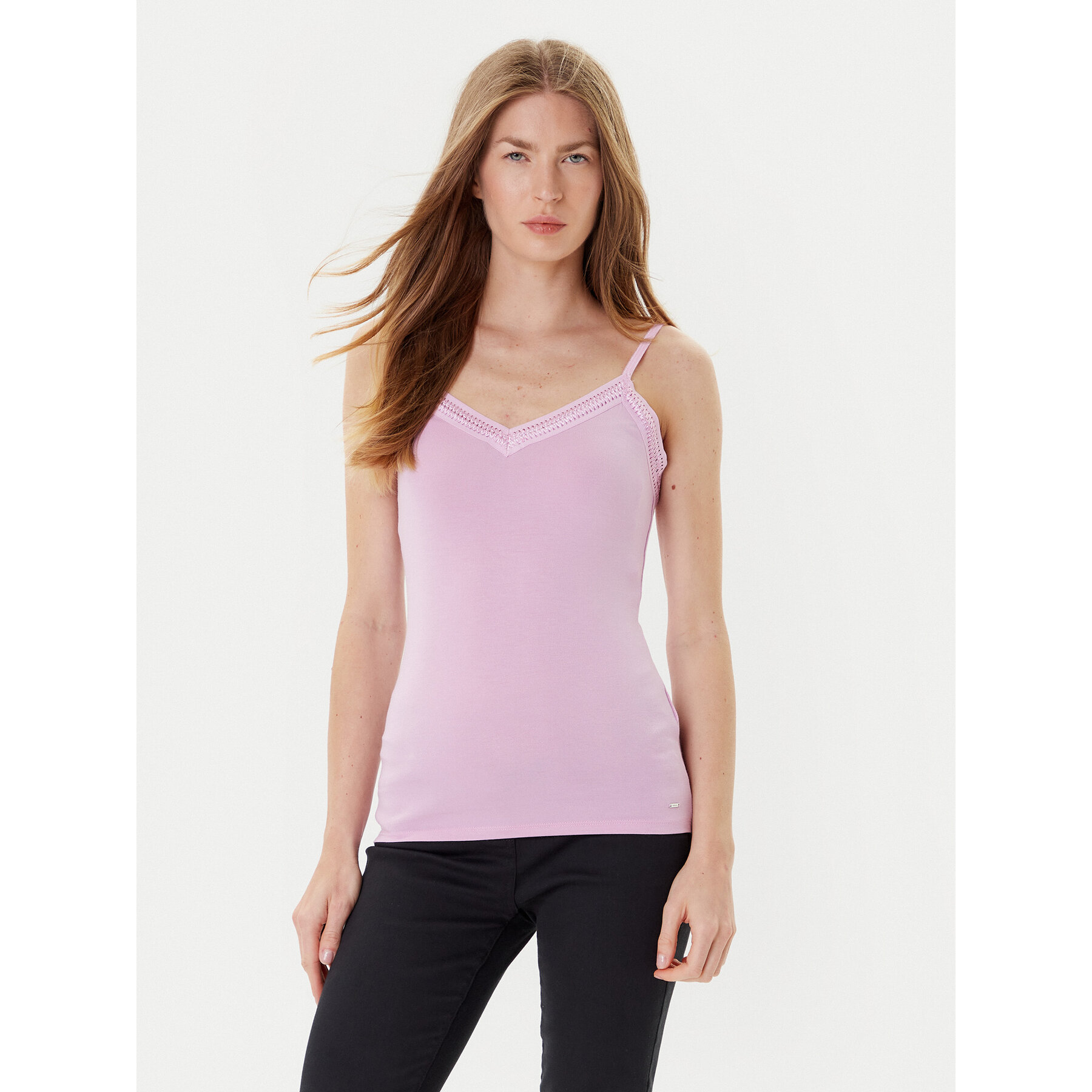 Morgan Top 192-BARBA.N Rosa Slim Fit