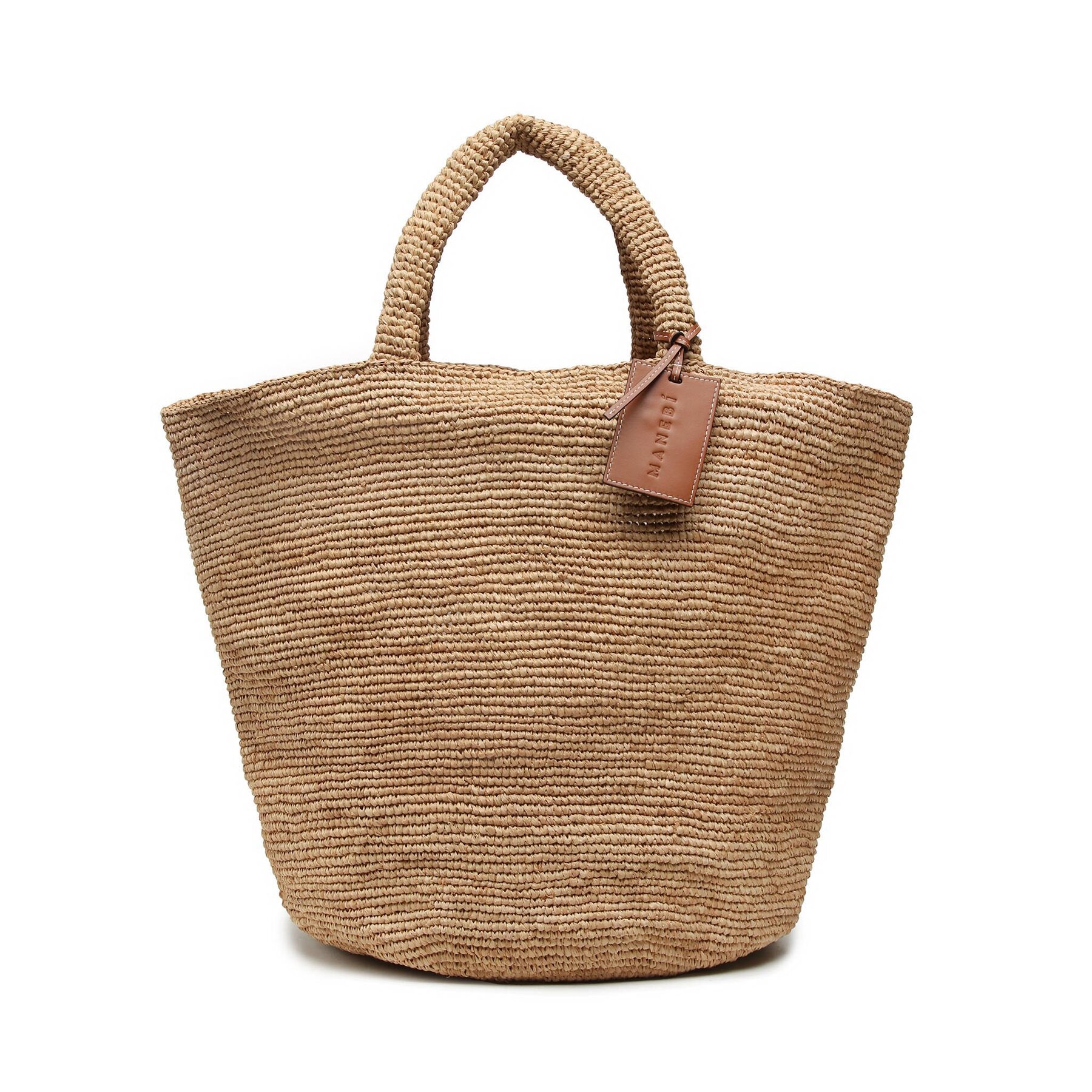 Borsetta Manebi Natural Raffia Summer Bag V 2.2 AD Marrone