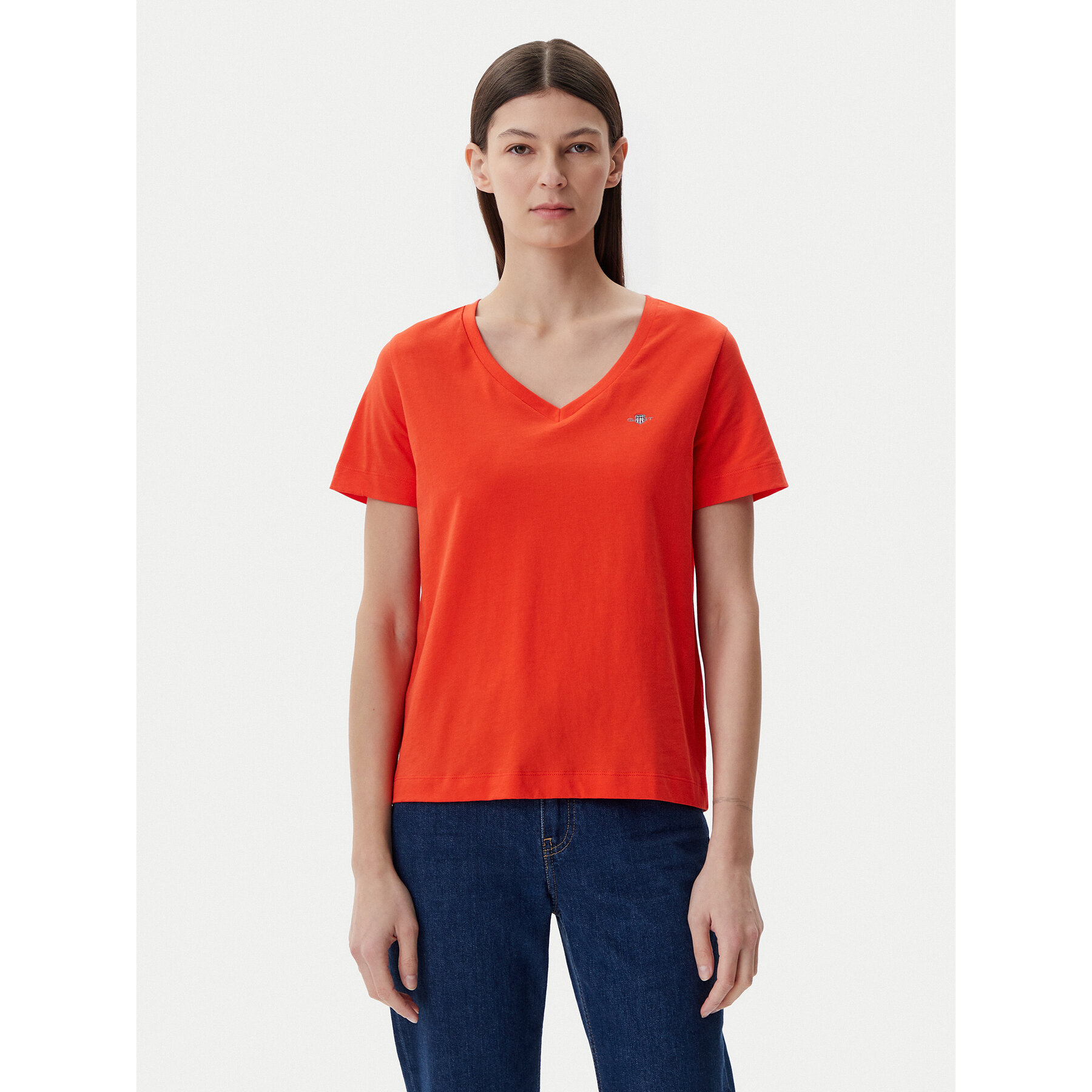 Gant T-shirt Shield 4200750 Arancione Regular Fit