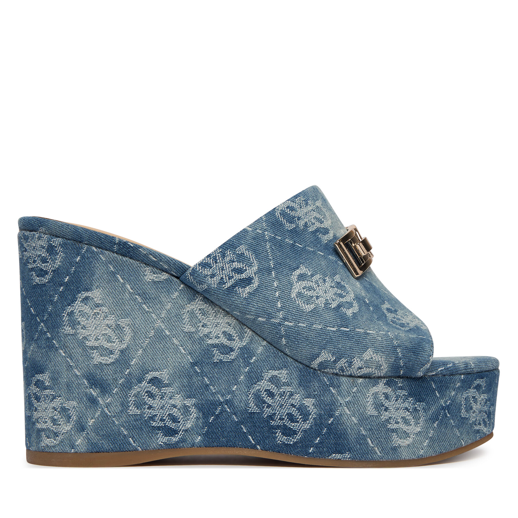 Šľapky Guess FLJEV2 DEN04 Modrá