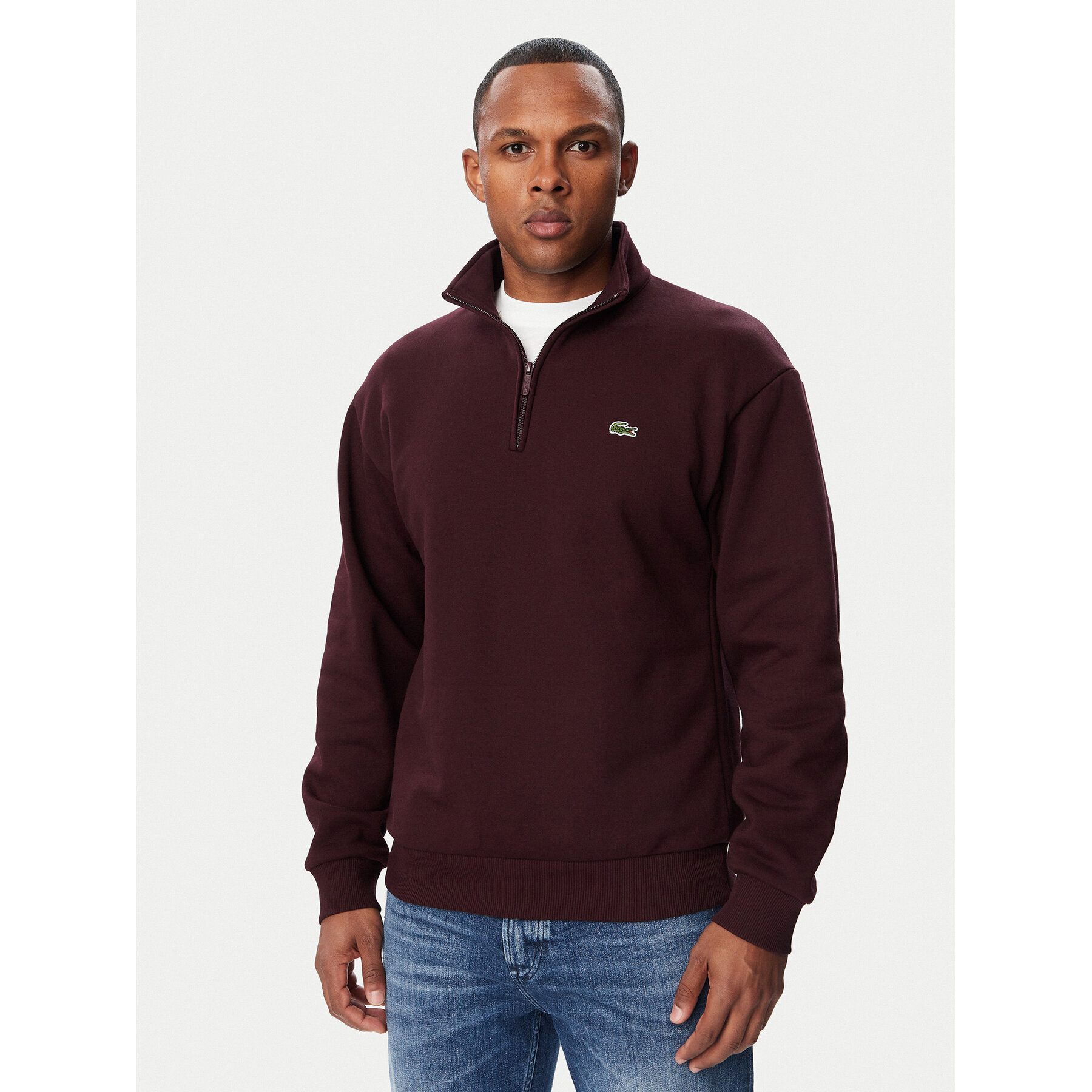 Lacoste Sweatshirt SH8866 Dunkelbraun Regular Fit