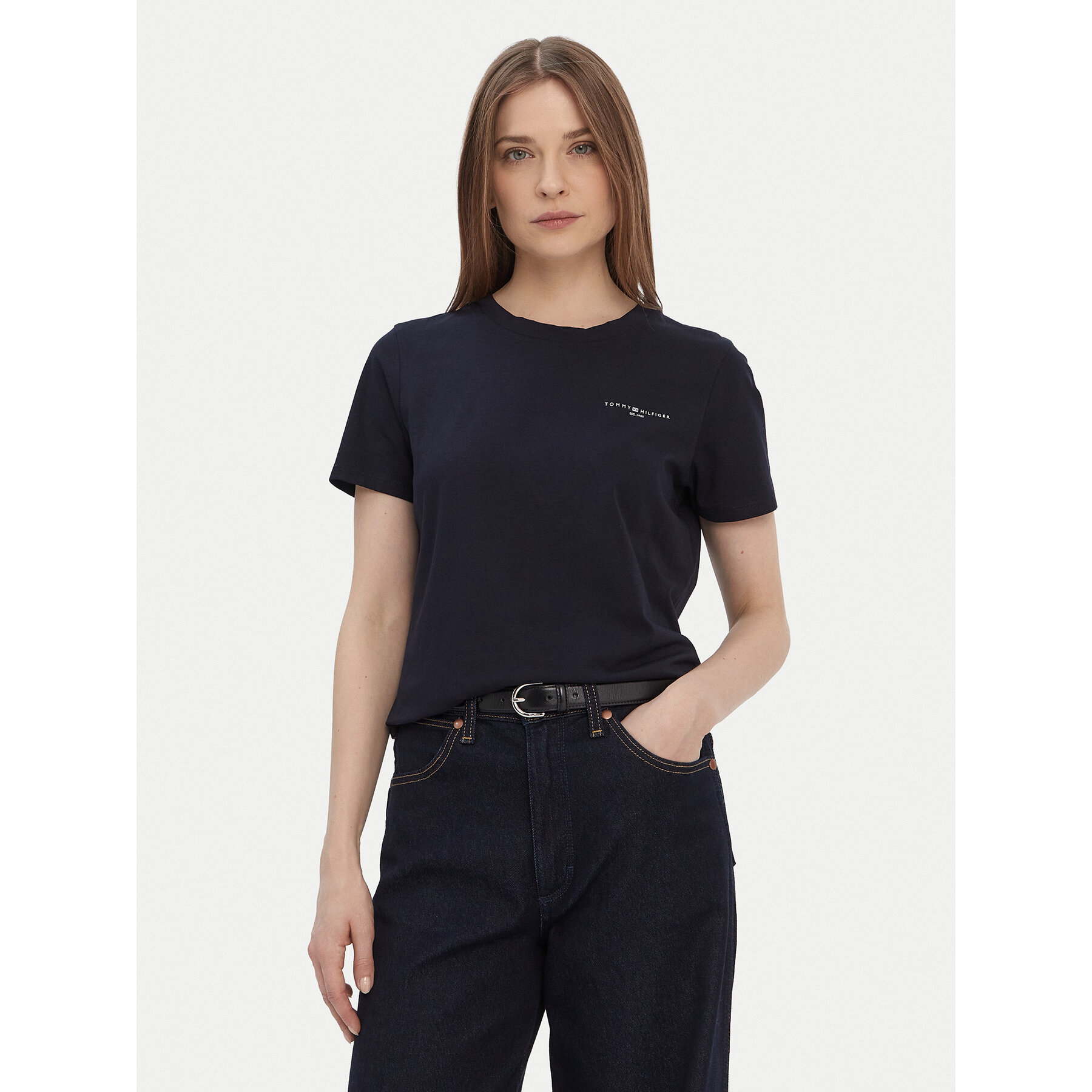 Tommy Hilfiger T-Shirt 1985 WW0WW37877 Σκούρο μπλε Regular Fit