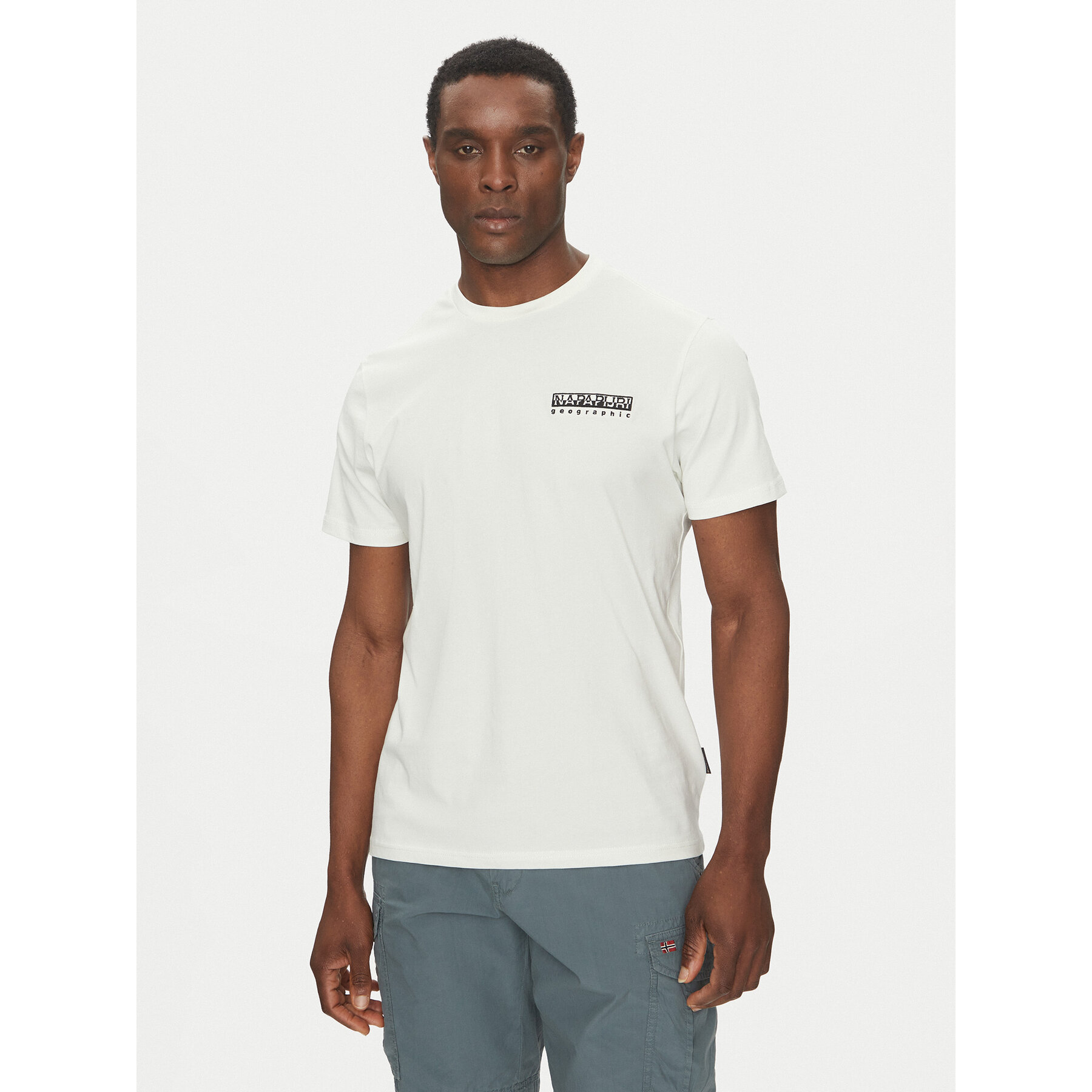 Napapijri T-Shirt S-Vignoni NP0A4ILX Εκρού Regular Fit