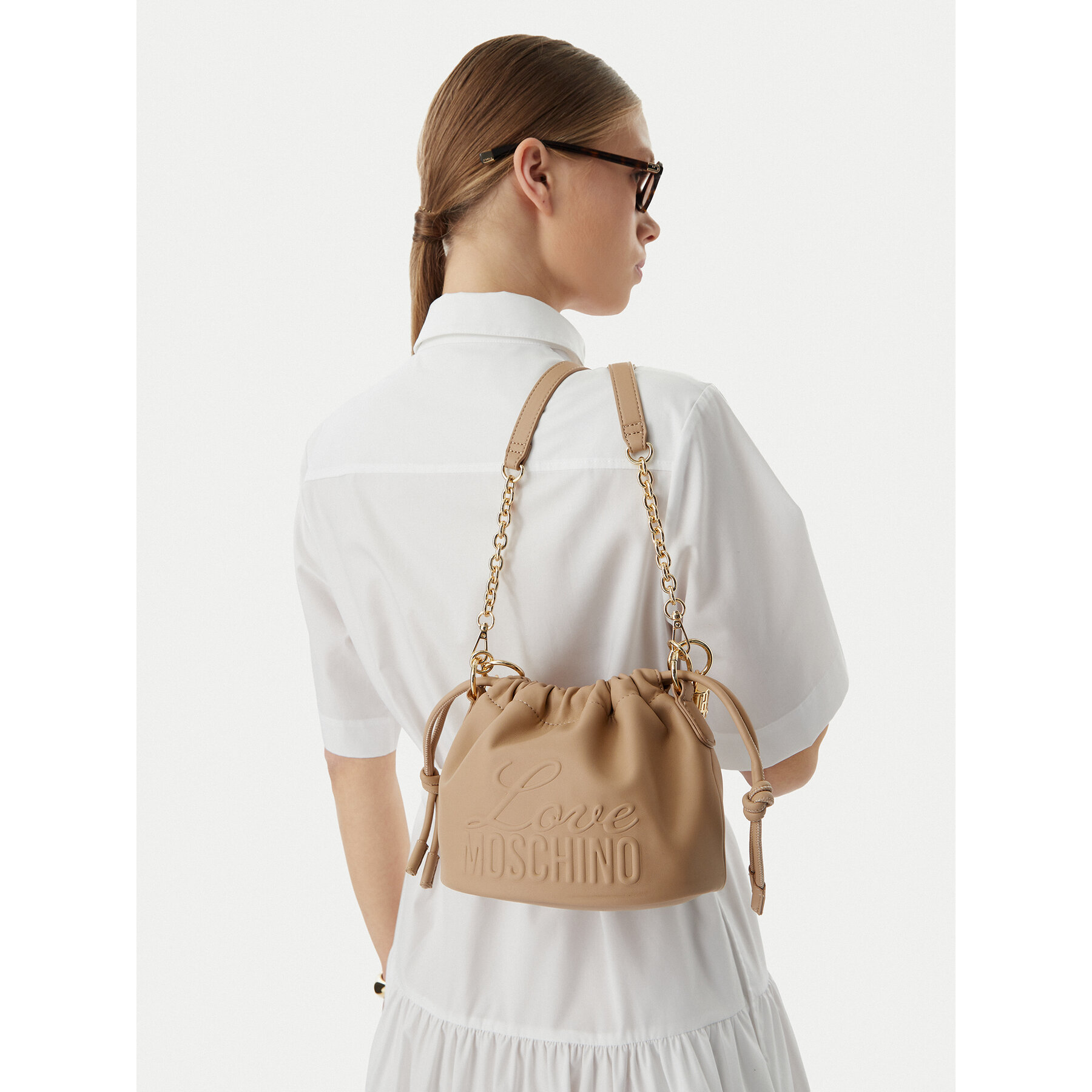 Geantă LOVE MOSCHINO JC4220PP0OKA0209 Bej
