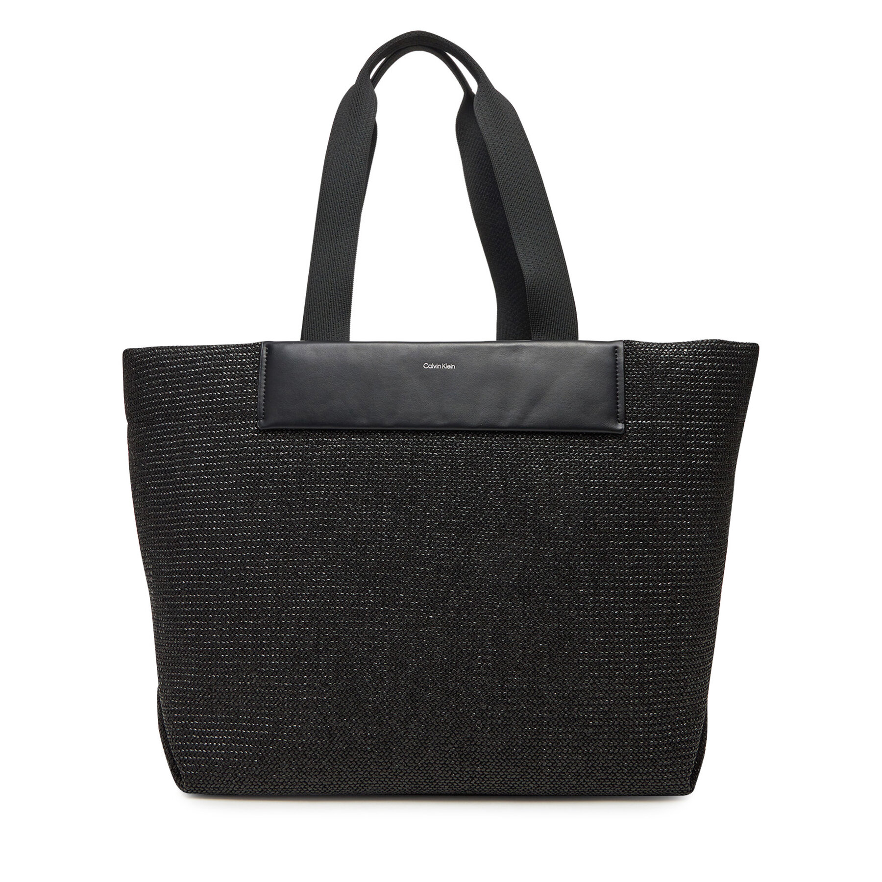 Kabelka Calvin Klein Ck Raffia Large Shopper K60K613025 Čierna