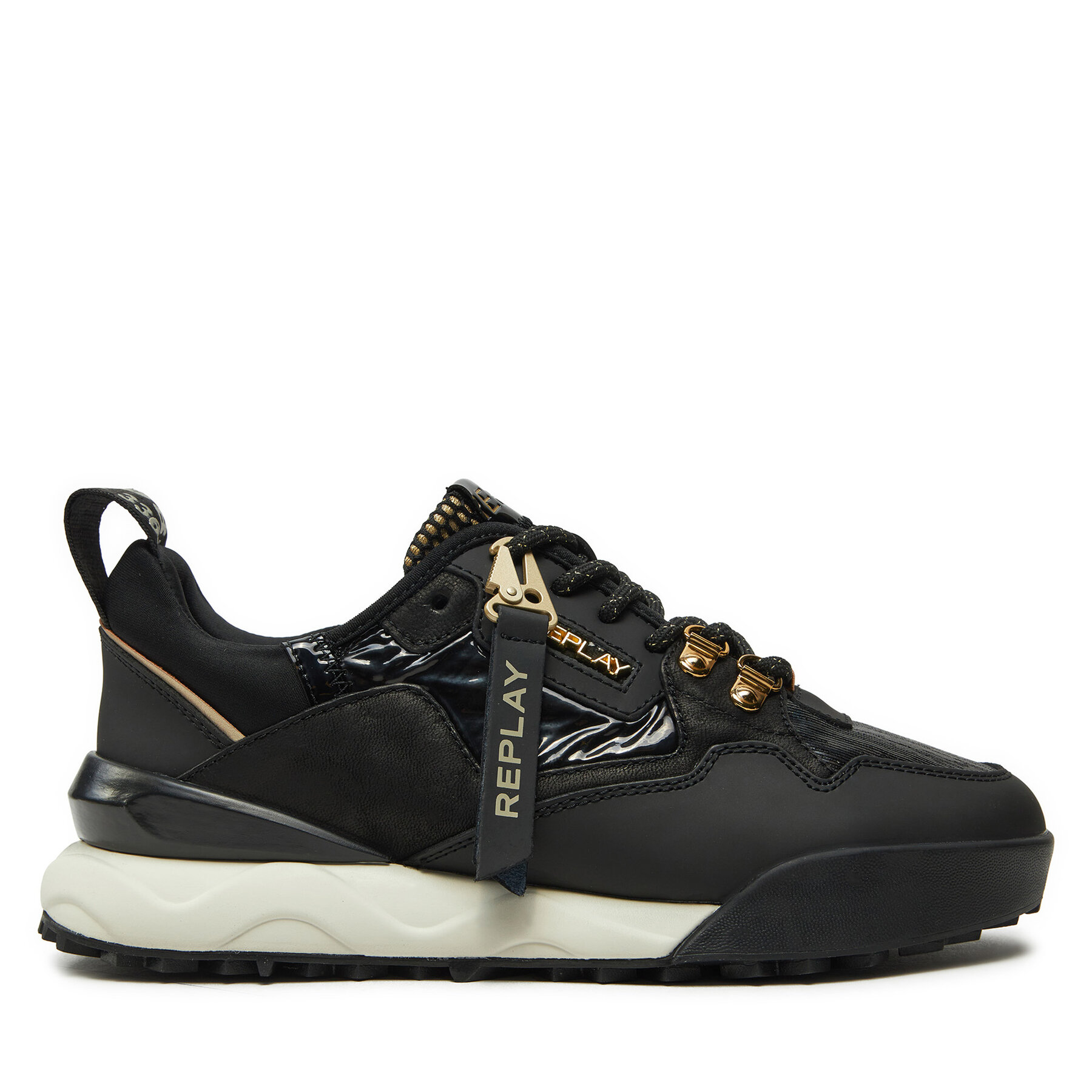 Sneakers REPLAY Field W Speed Lace-Up GWS9H.000.C0007L Svart