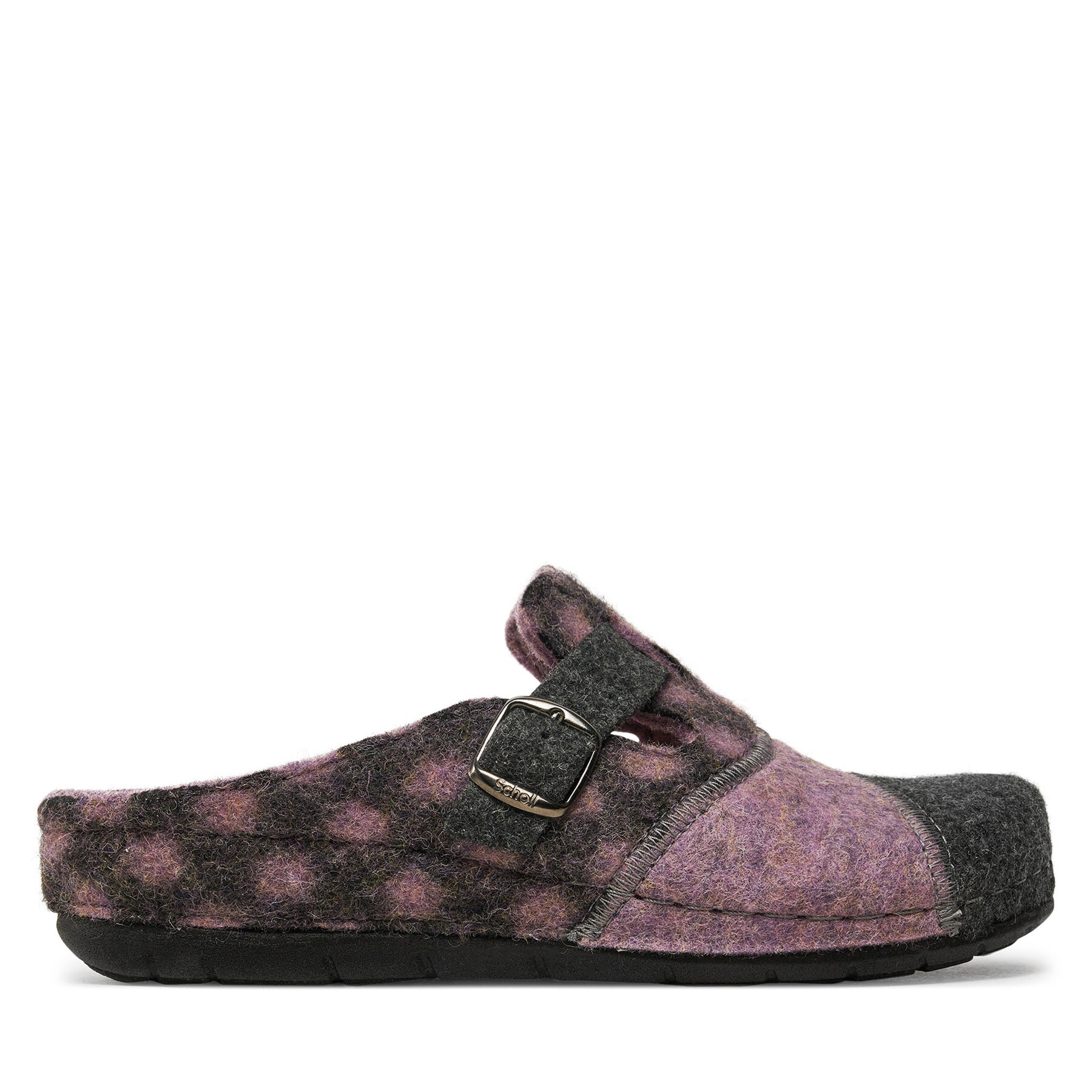 Donna Pantofole Scholl, Taglia 37, Viola, Bruges Buckle Med MF317172424, taglia : 37