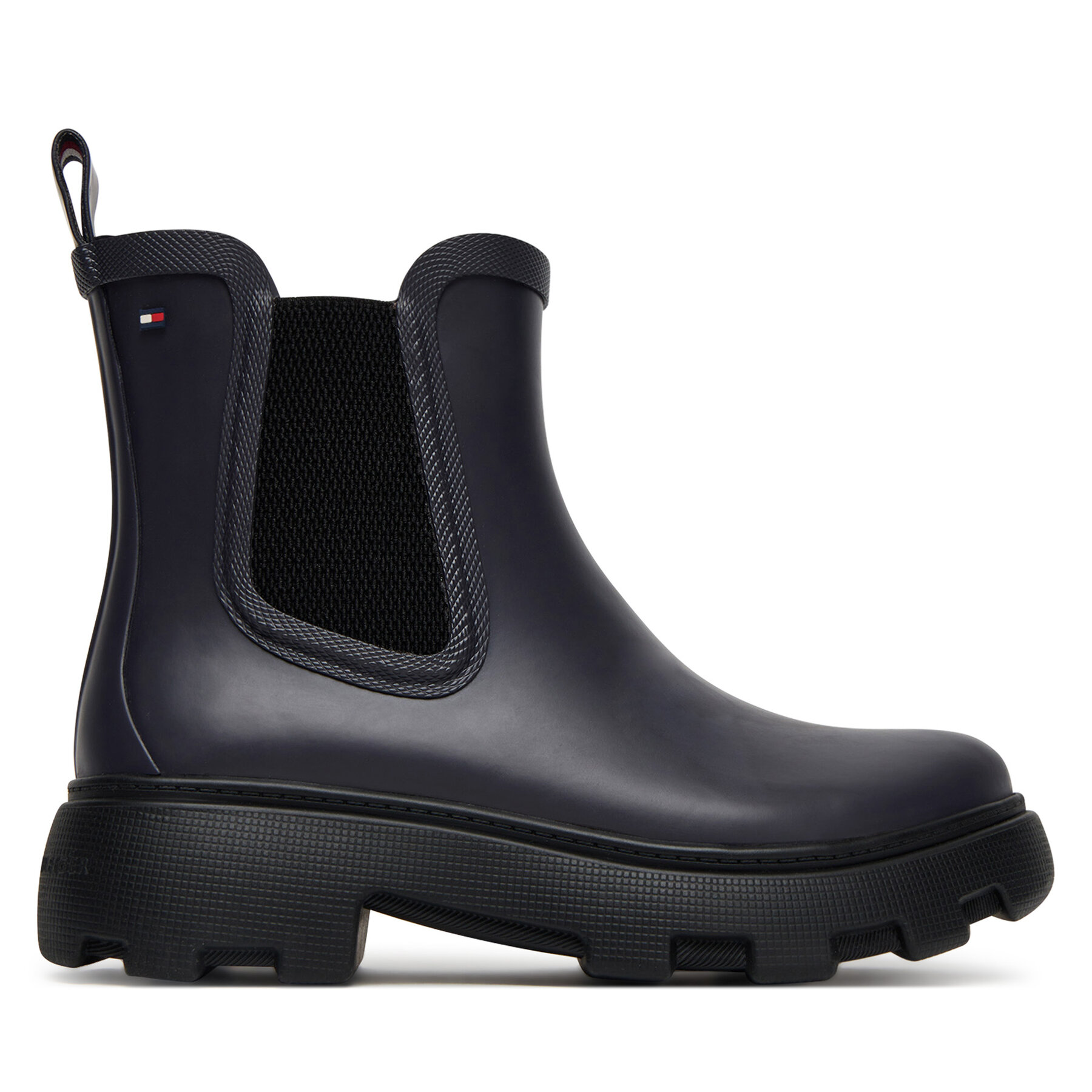 Wellington Tommy Hilfiger Rubber Flag Cleated FW0FW08637 Blu scuro