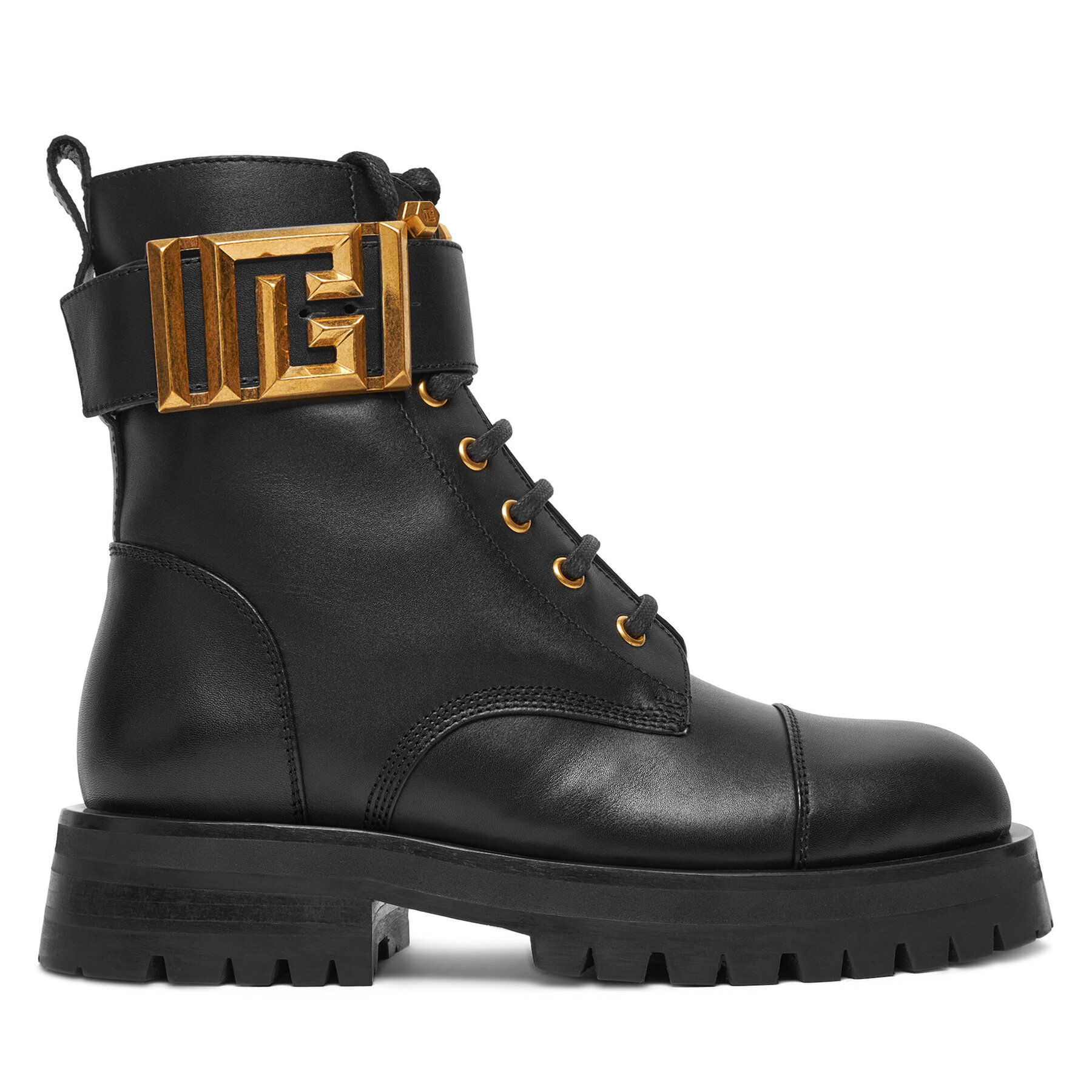 Šnurovacia obuv Balmain DN1TC961LVIT Čierna