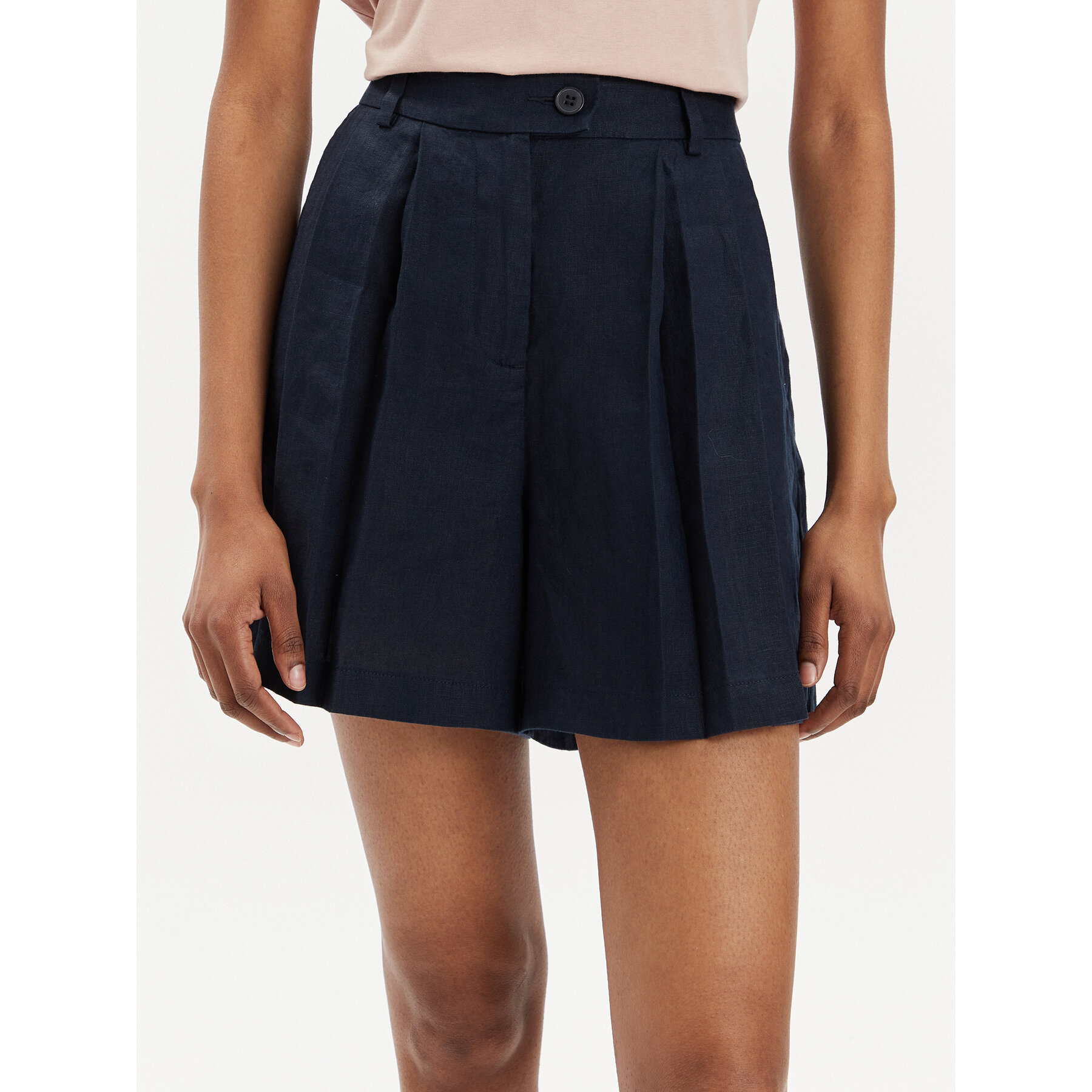 Sisley Stoffshorts 4AGHL9013 Dunkelblau Regular Fit