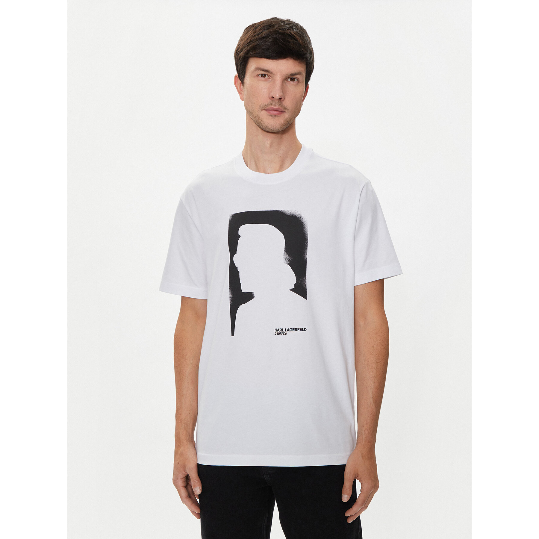 Karl Lagerfeld Jeans T-shirt 245D1709 Bianco Regular Fit