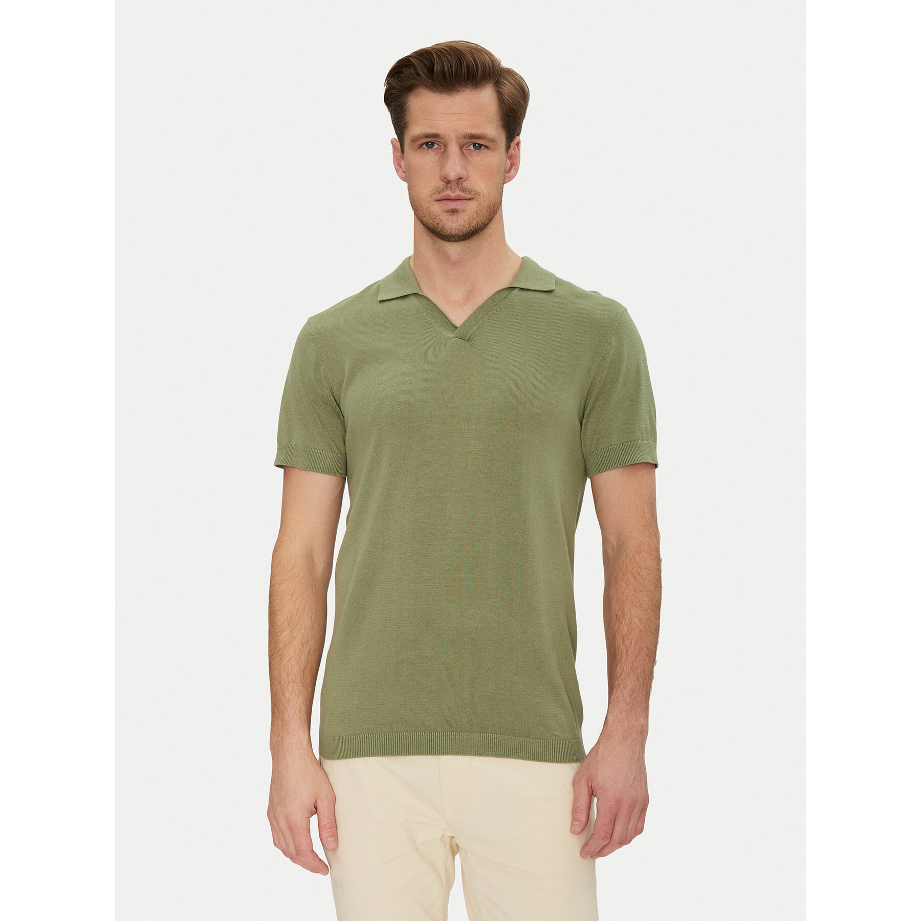 Blend Polo 20718362 Verde Regular Fit