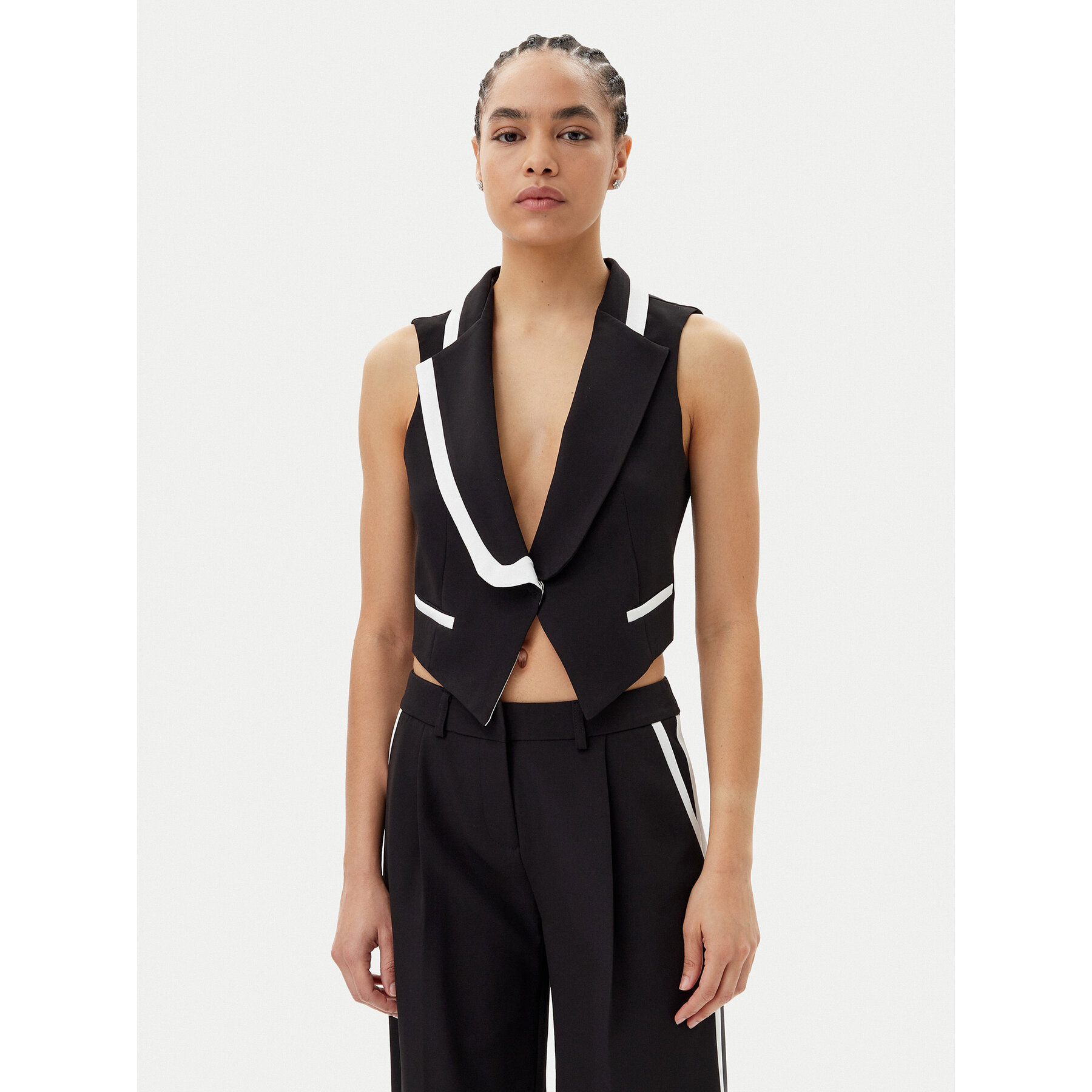 Maryley Weste 25EB190/43NB Schwarz Regular Fit