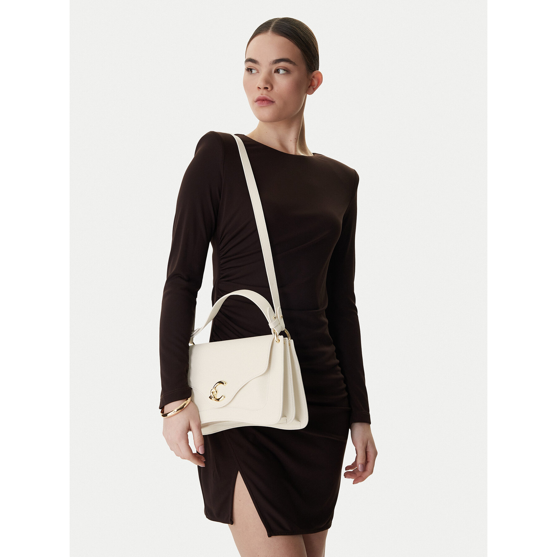 Geantă Coccinelle SSL Coccinelle C-Me E1 SSL 18 01 01 Écru