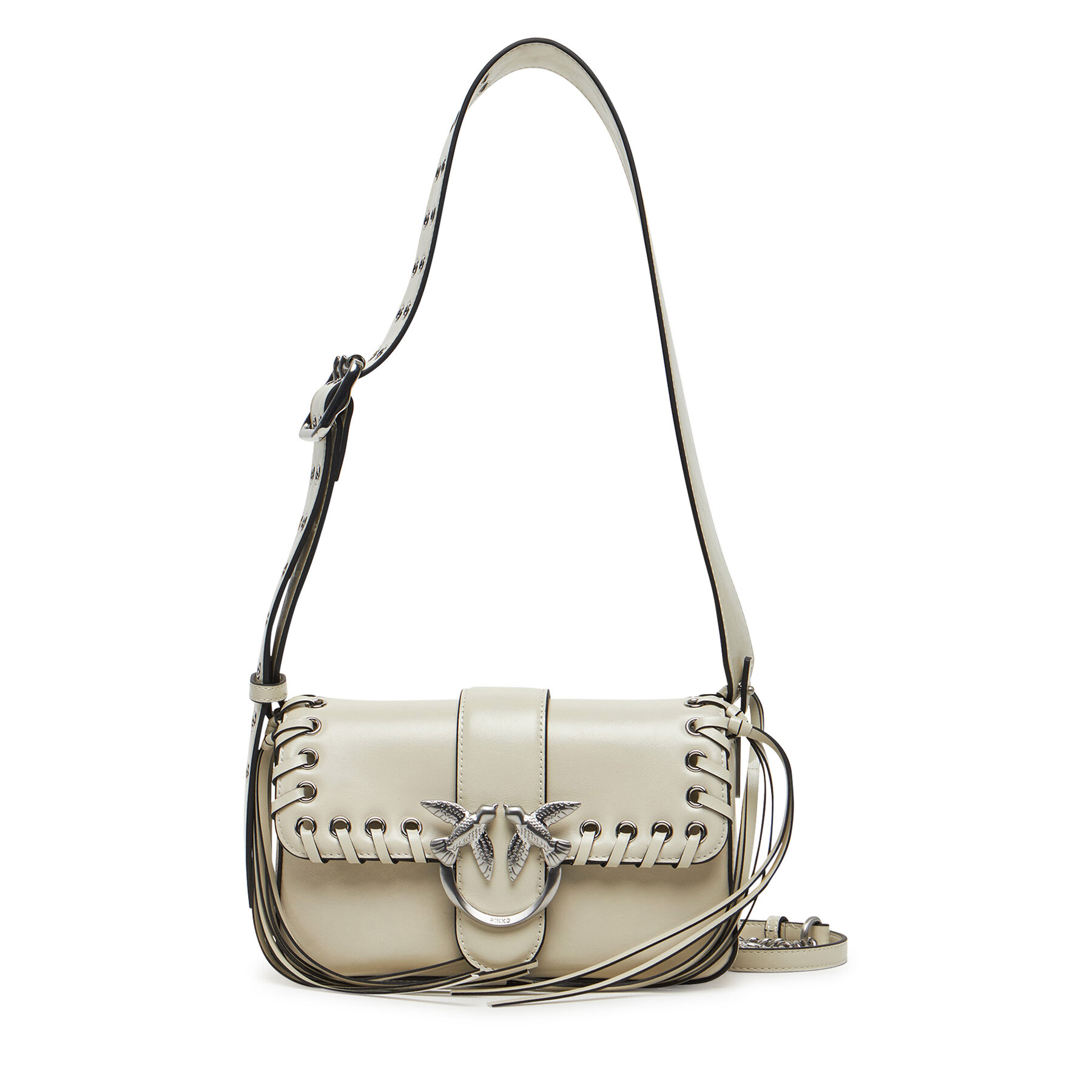 Geantă PINKO Love One Mini Slouchy Fl PE 25 PLTT 104340 A28D Bej