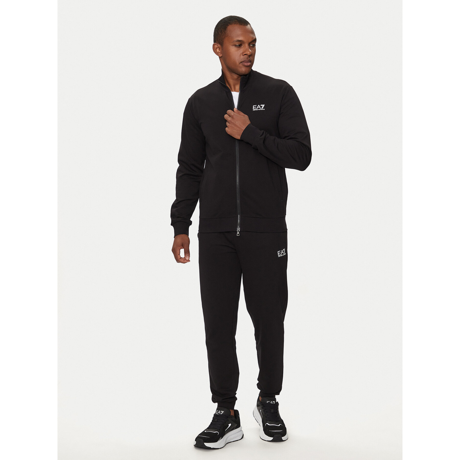 EA7 Emporio Armani Jogginganzug 8NPV60 PJVRZ 1200 Schwarz Regular Fit