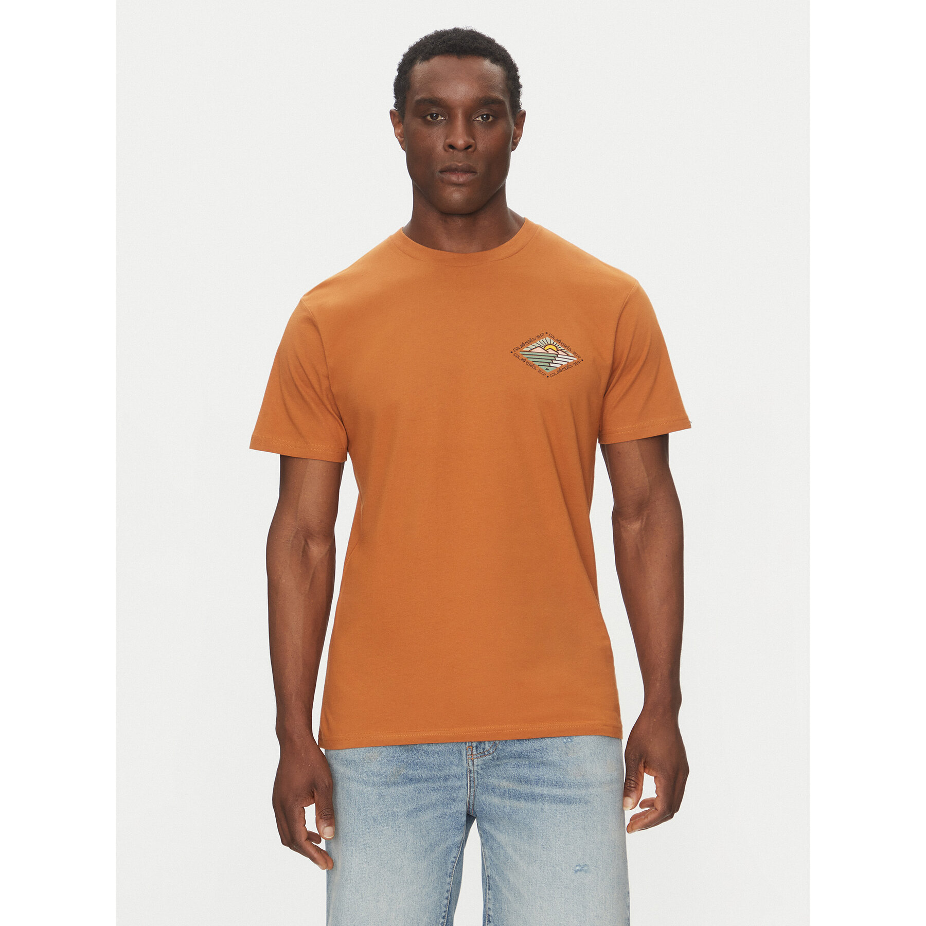 Quiksilver T-shirt EQYZT08038 Smeđa Regular Fit