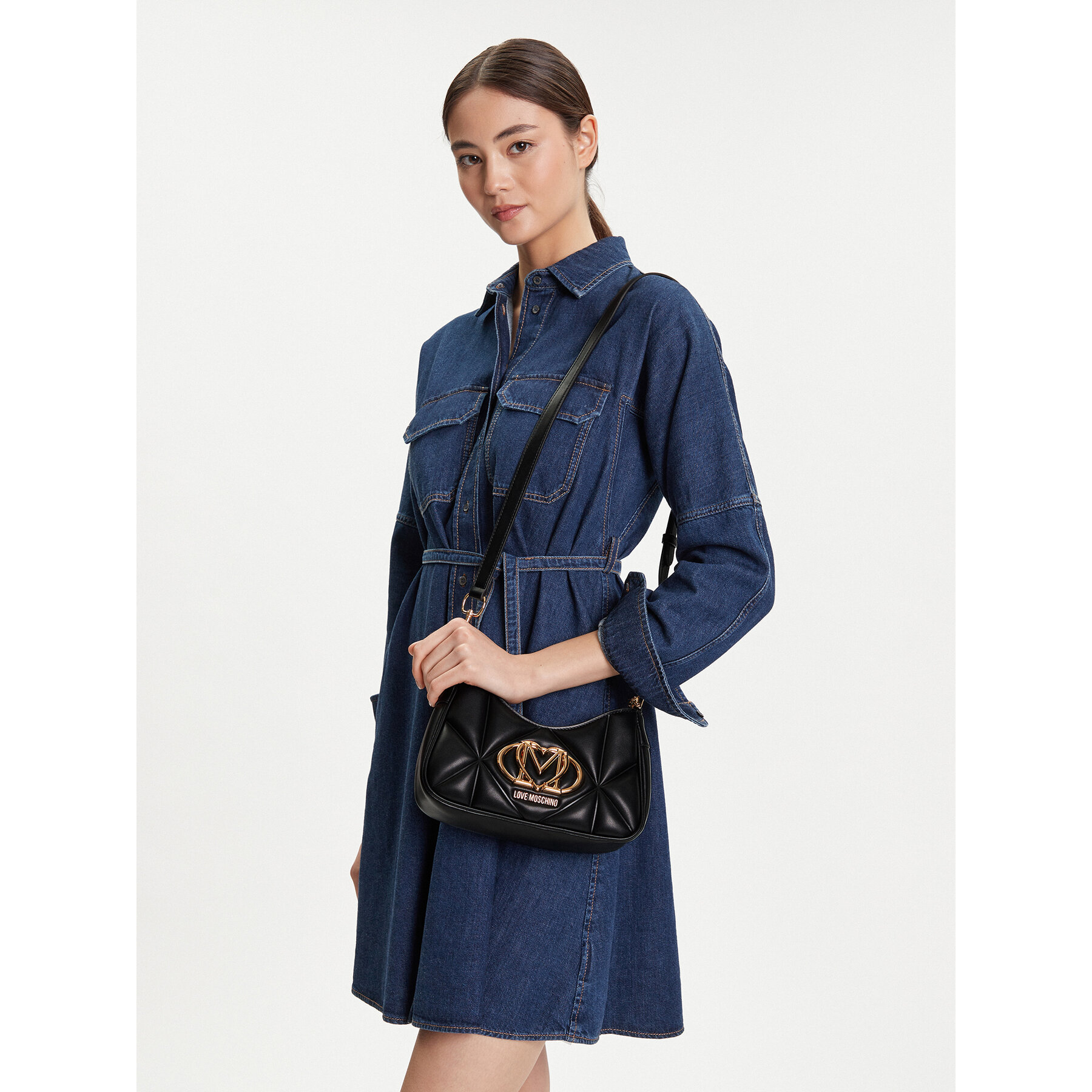 Geantă LOVE MOSCHINO JC4080PP1NLC0000 Negru