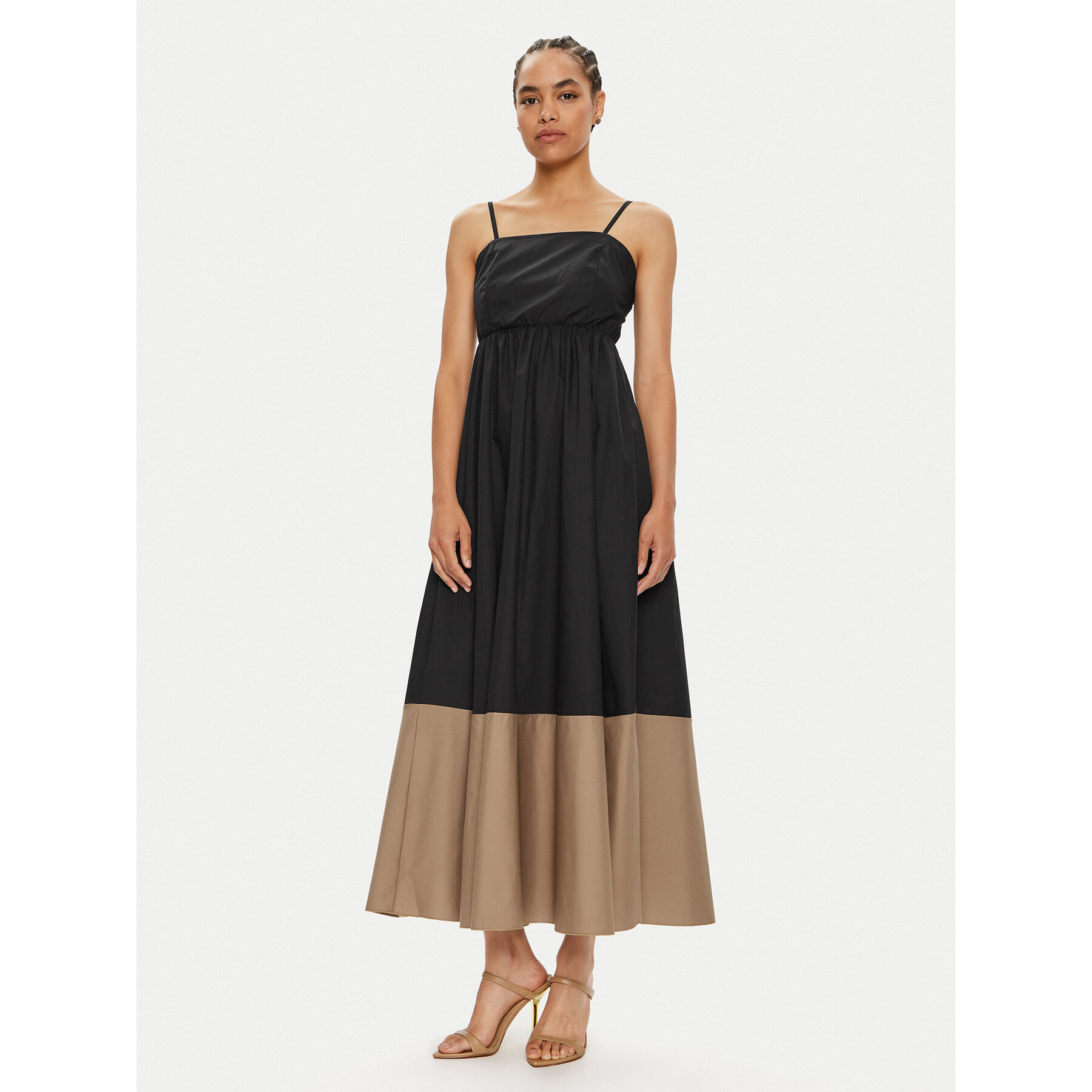 ViCOLO Sommerkleid TB2499 Schwarz Regular Fit