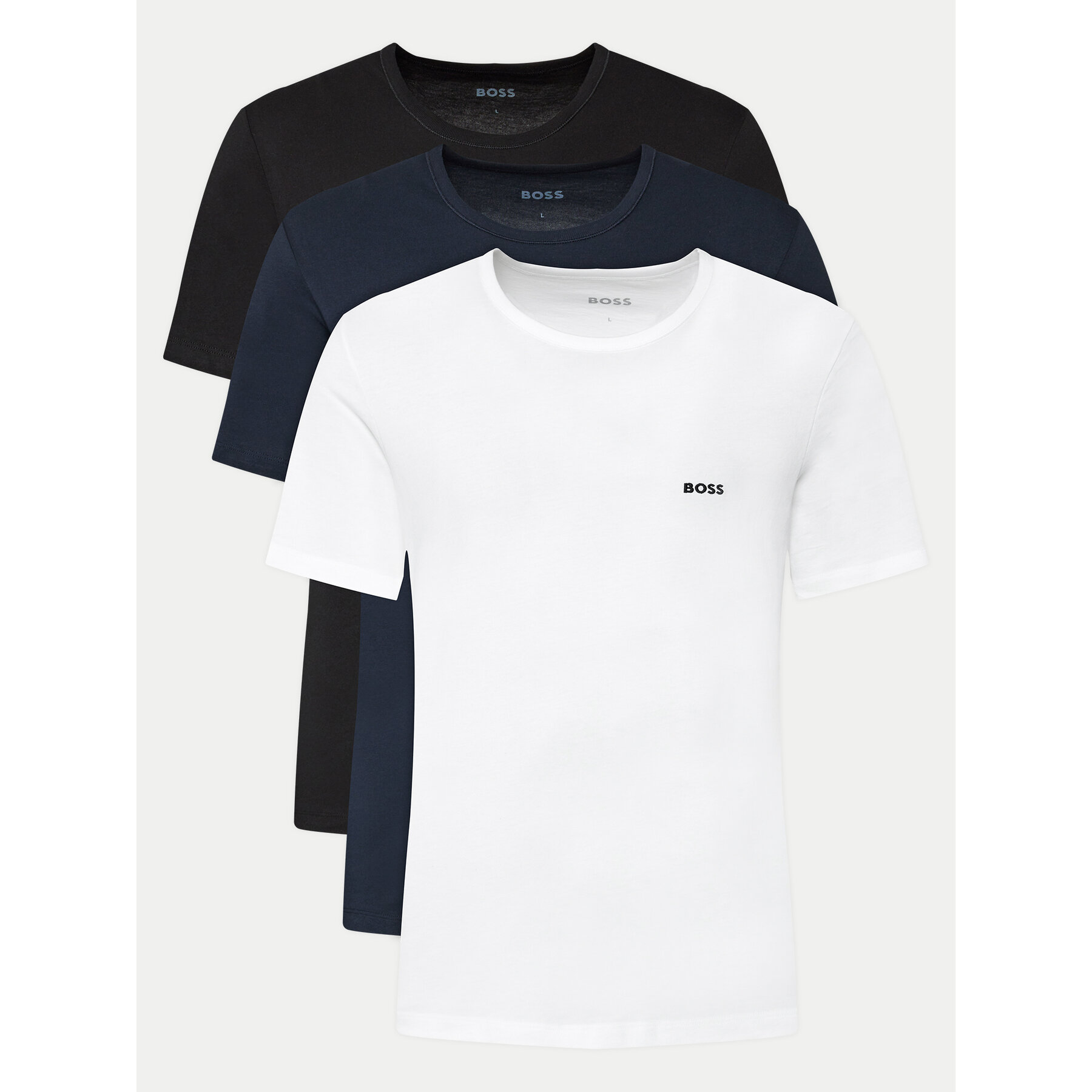 BOSS Komplet t-shirt majic﻿ Classic 50475284 Pisana Regular Fit