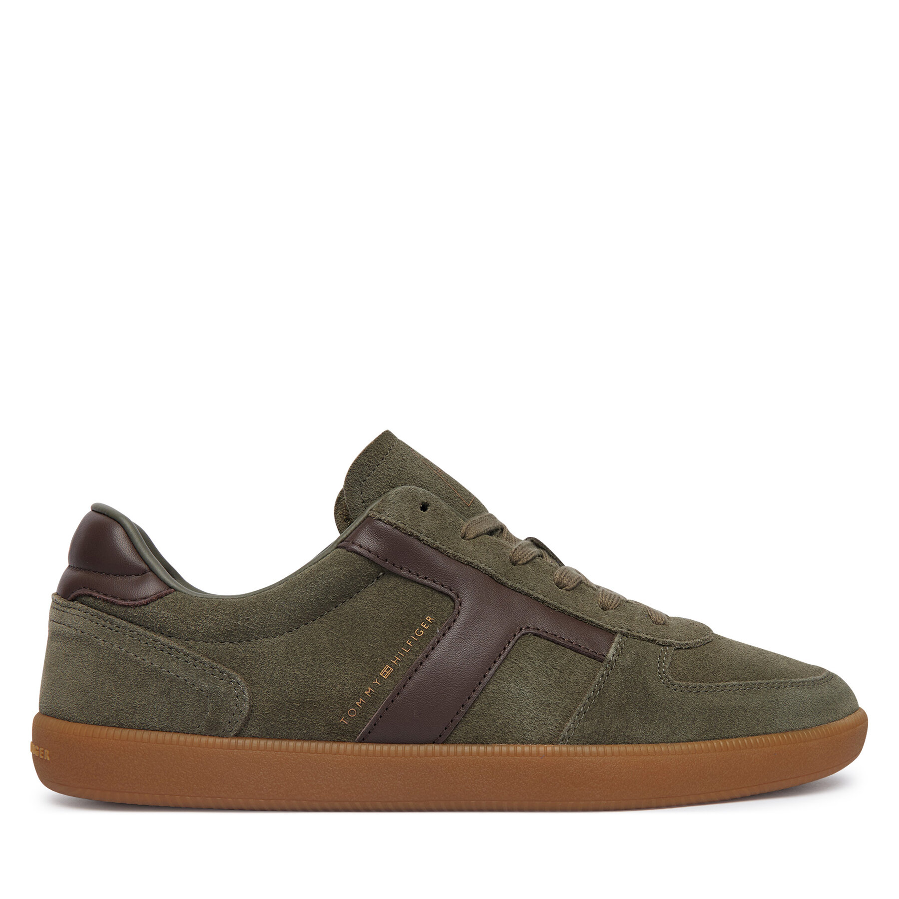 Tenisice Tommy Hilfiger Th Tribeca Sneaker Suede FM0FM06069 Tamno zelena
