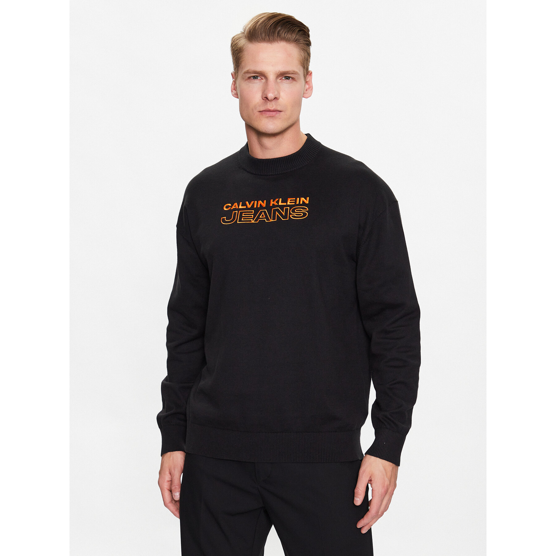 Calvin Klein Jeans Pullover J30J323841 Schwarz Regular Fit