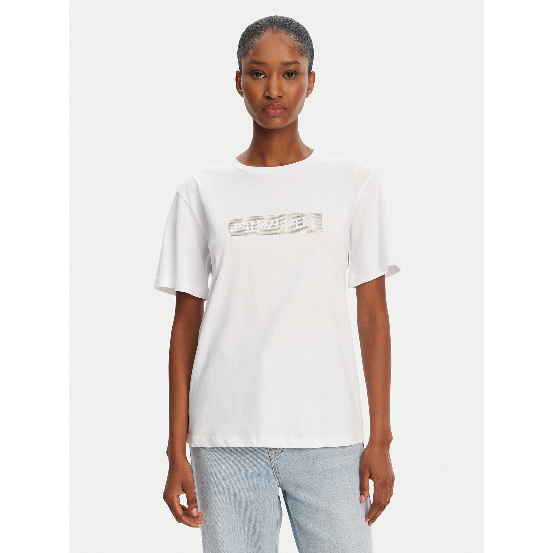 Patrizia Pepe Póló 2M4422/J274-W146 Fehér Regular Fit